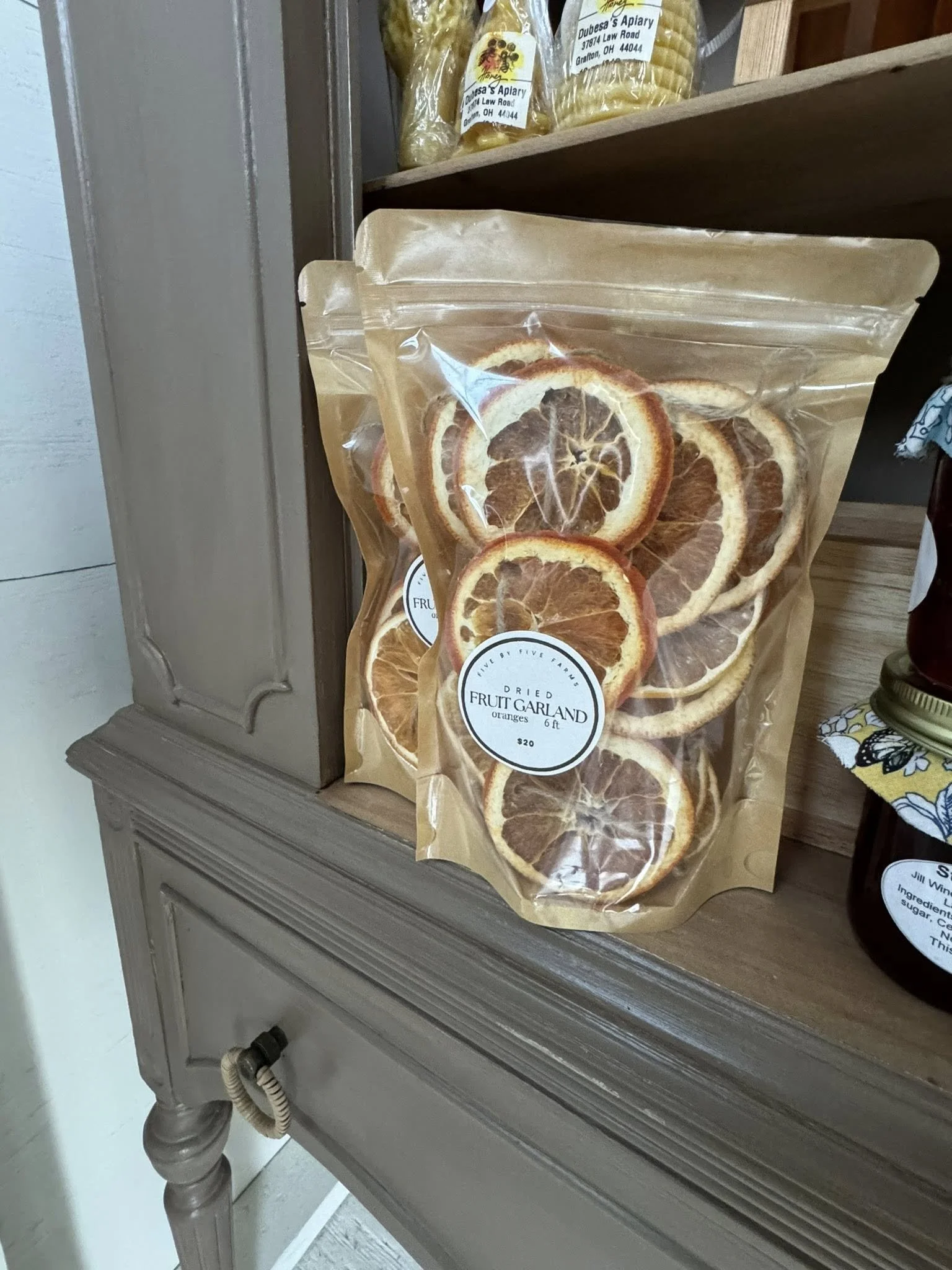 Dried Orange Garland 6ft