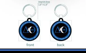 Delta Theta Seal Keychain