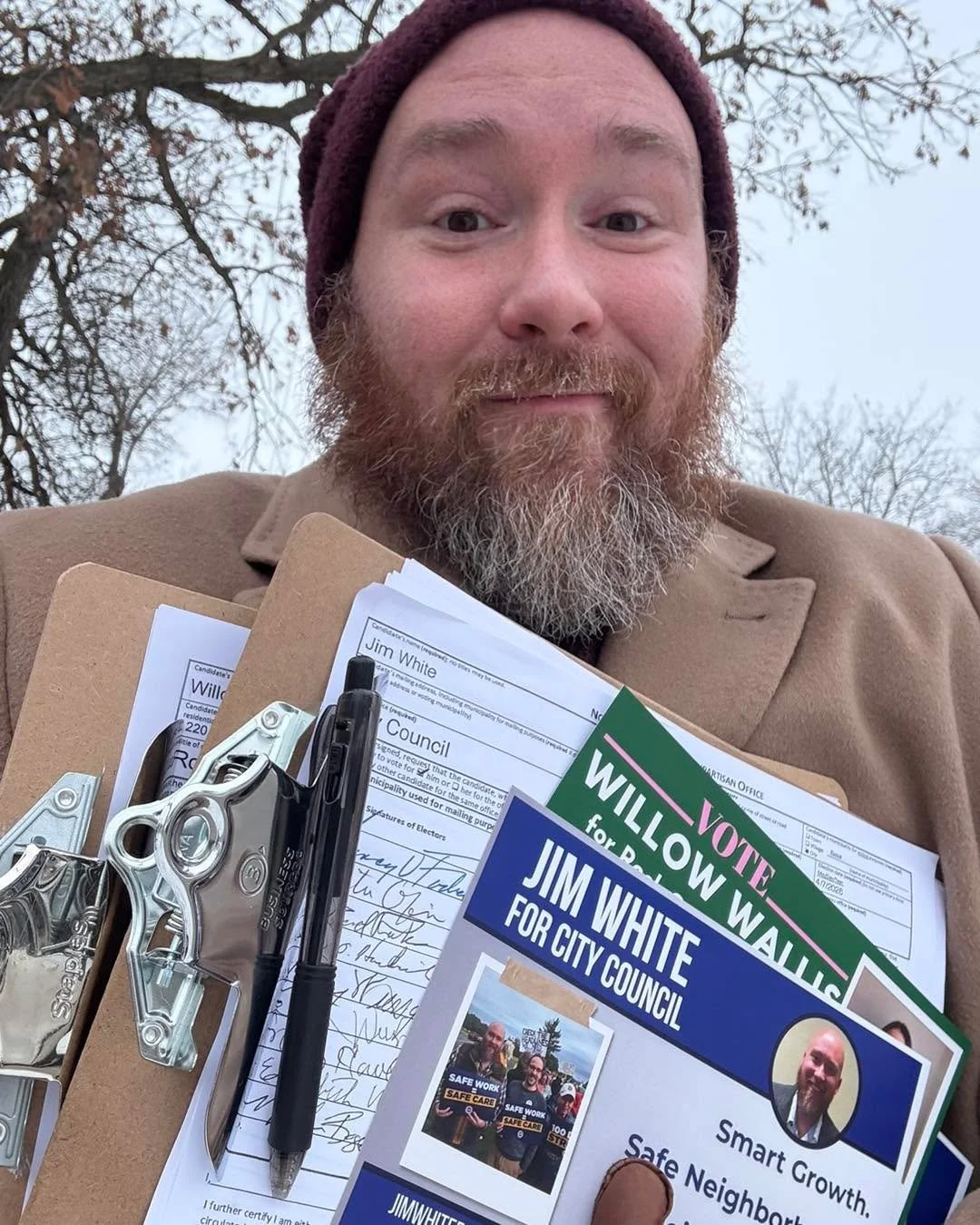 Well the mail carrier said I was crazy for being out here, but I&rsquo;m committed to making sure everyone in Beloit knows I&rsquo;ll fight for them on city council.