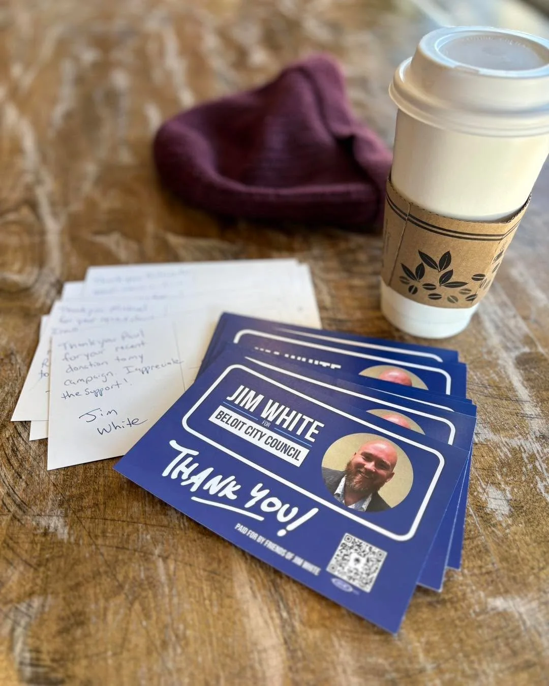 I just finished writing thank you notes to everyone who has donated to my campaign so far. You can help support my campaign by donating at https://secure.actblue.com/donate/jimwhiteforcitycouncil