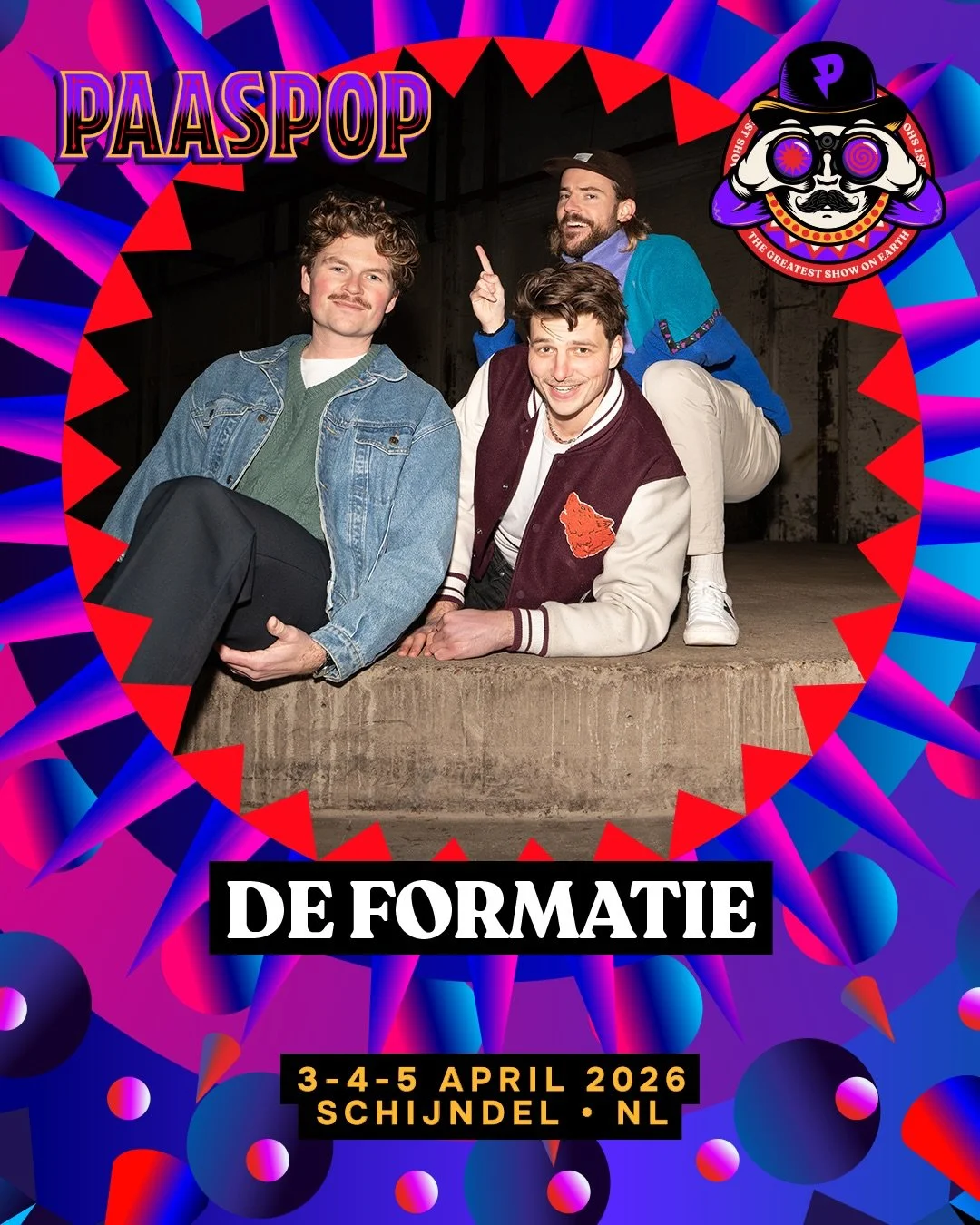HERE WE GO AGAIN. Dit jaar staan we w&eacute;&eacute;r op je favoriete paasuitje @paaspopfestival. Deze keer dubbel feest op vrijdag om 20:30 in OASE en zaterdag ochtend(!) 11:30 samen brak in PARADISE CITY. Kom eieren zoeken dan. Niet gooien. Dank.