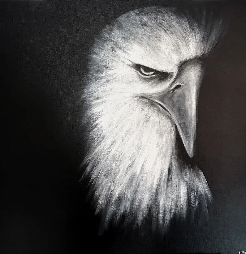 Benwa - Realism Eagle Original Painting