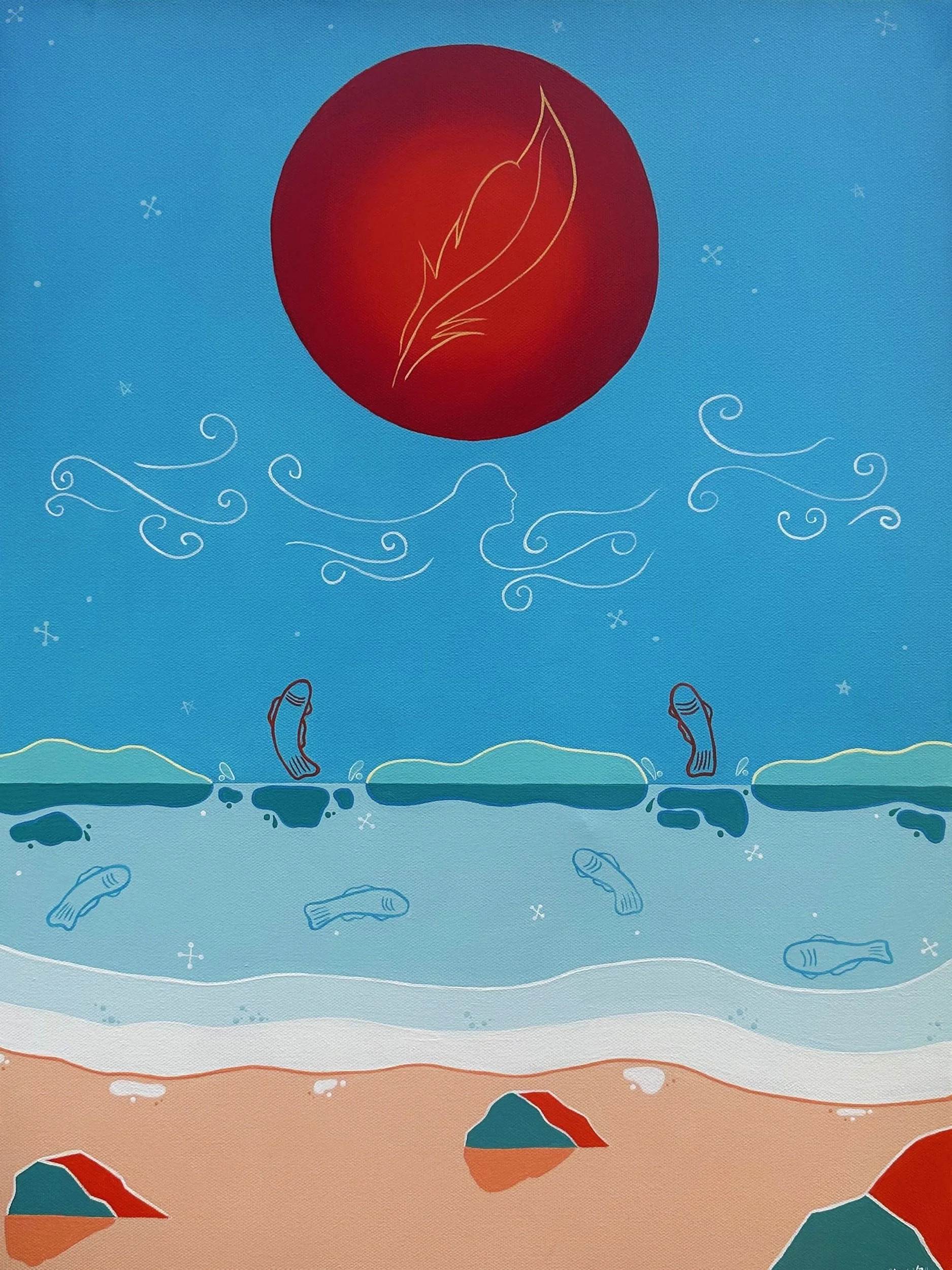 Whirlwind - Indigenous Creation Story Original Painting