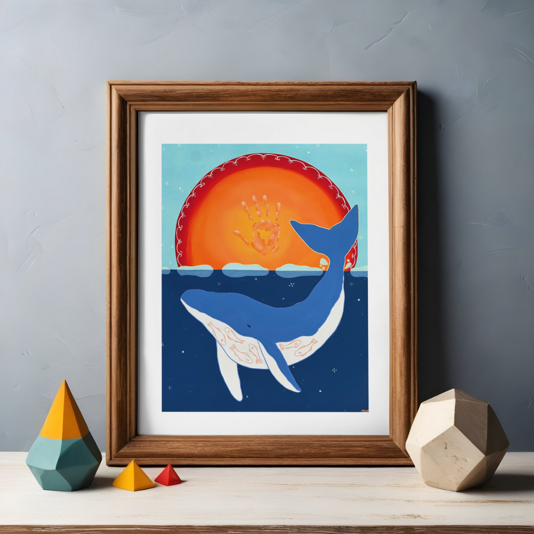 Illuminate - Indigenous Blue Whale Fine Art Print