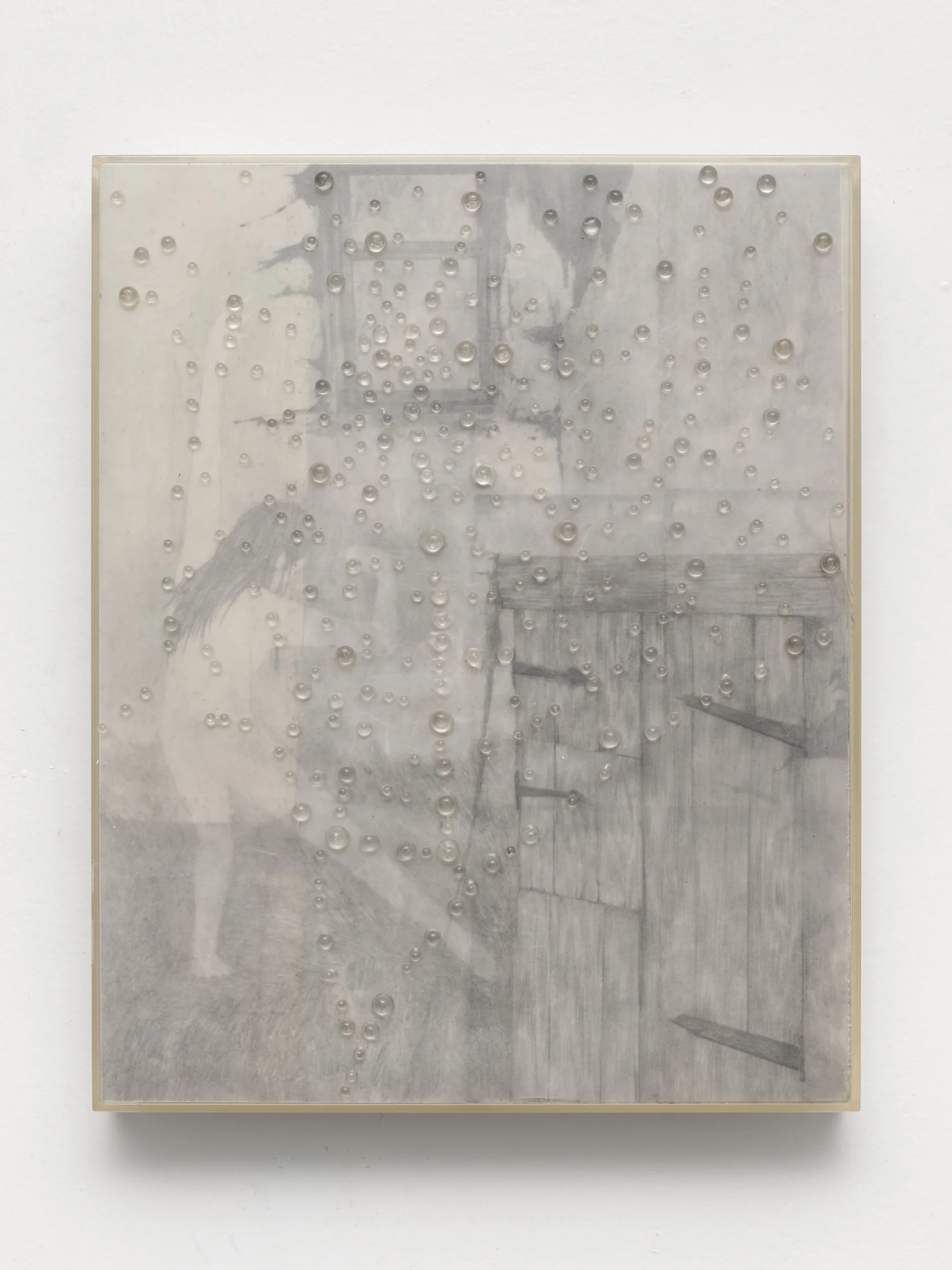 Naomi Hawksley
Untitled (Amy), 2026
graphite on paper and vellum, acrylic, adhesive
10.5 x 8.5 x 1.5 in