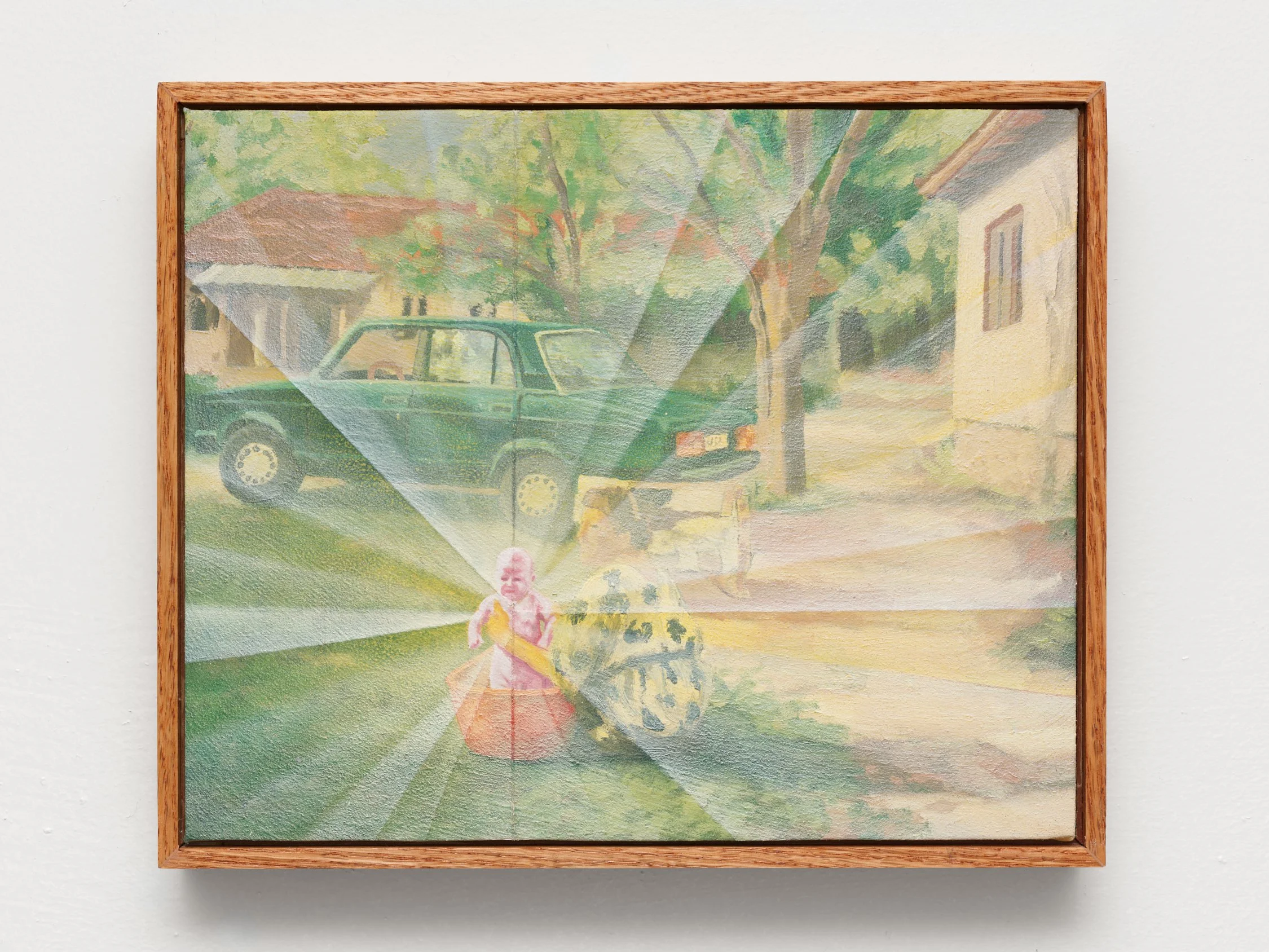 Pajtim Osmanaj
Light for my eyes, 2021
oil on linen in artist built wood frame
8 x 10 in
