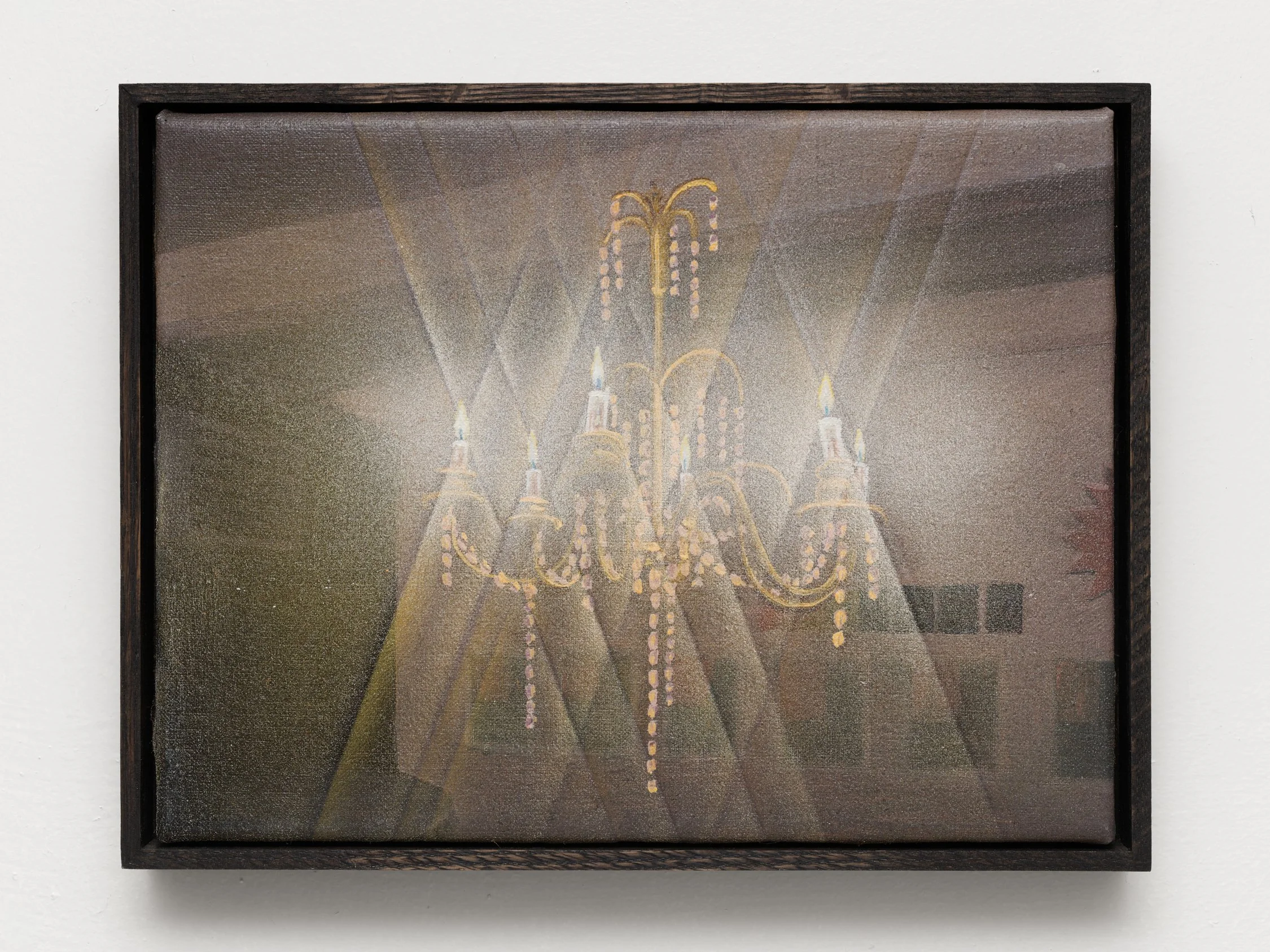 Pajtim Osmanaj
Till the Flame Goes Off, 2023 oil on linen, in artist built wood frame
9 x 12 in