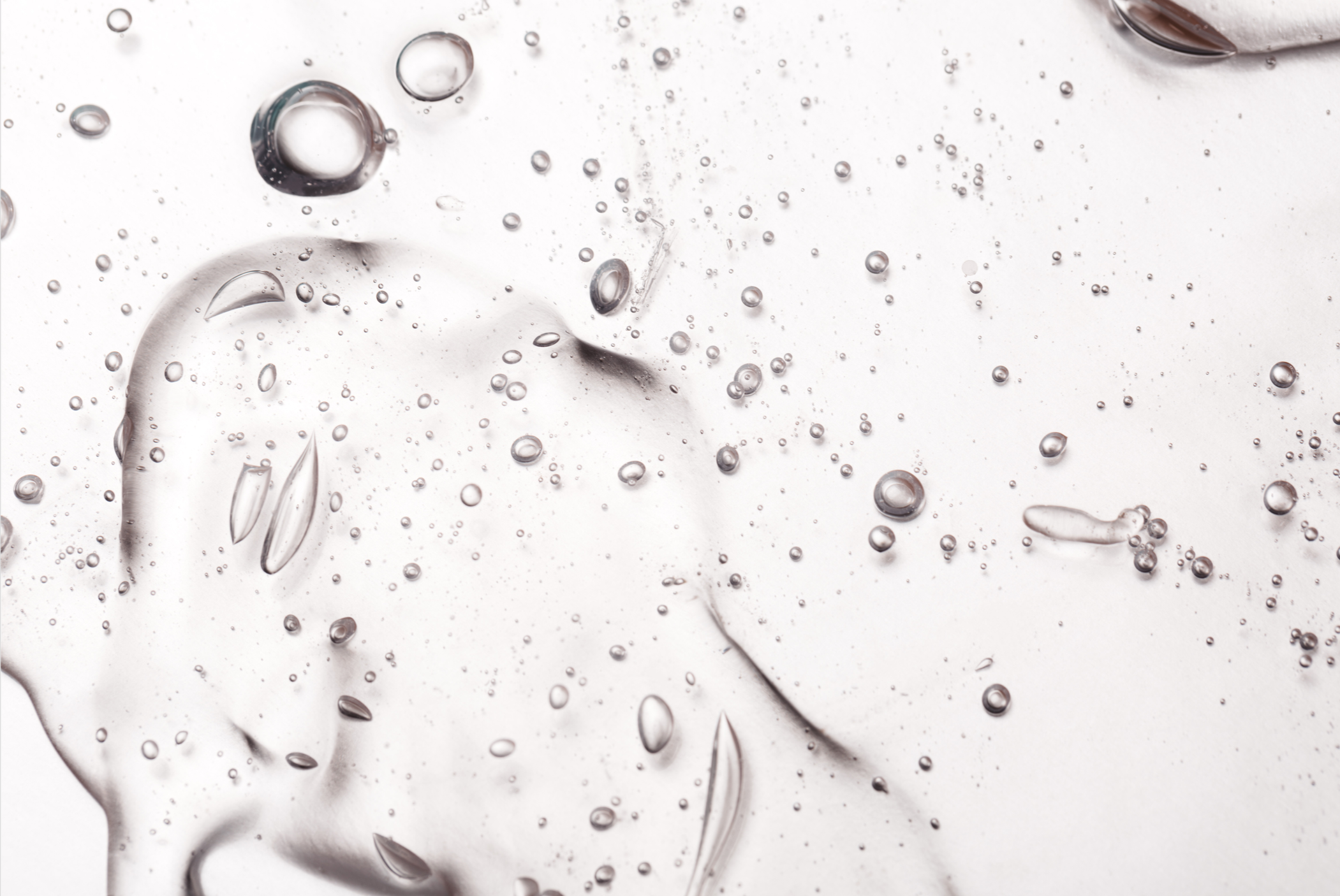 texture of a hyaluronic acid serum with beta glucan, licorice root, boswellia, and hydroxytyrosol