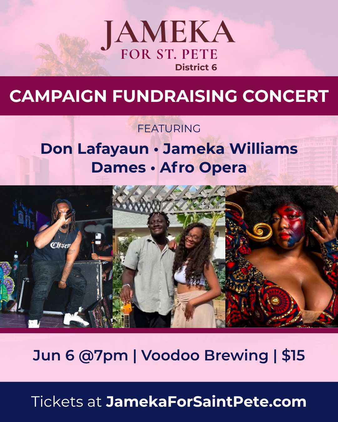 Jameka Williams Campaign Fundraising Concert
