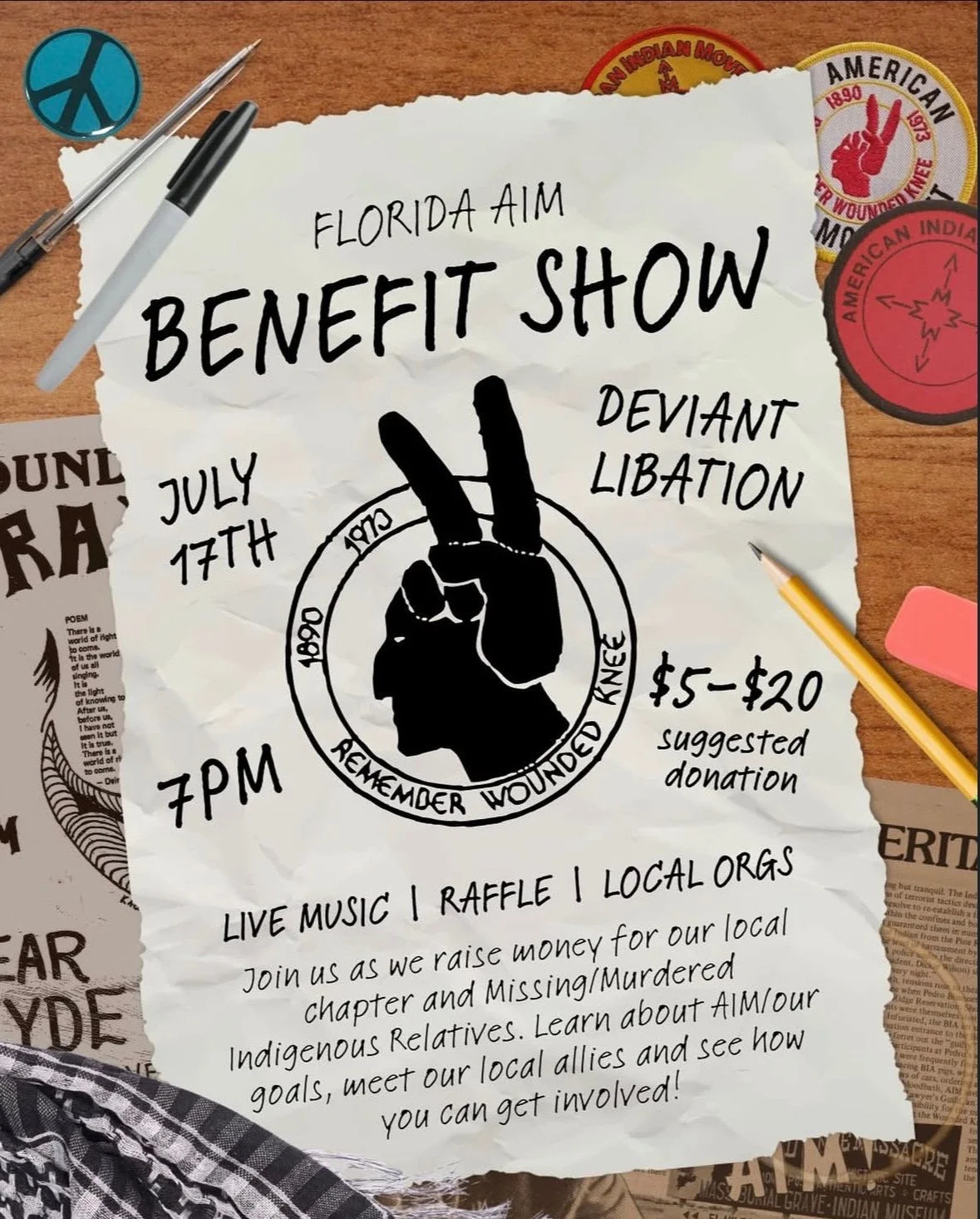 Florida American Indian Movement Benefit Show