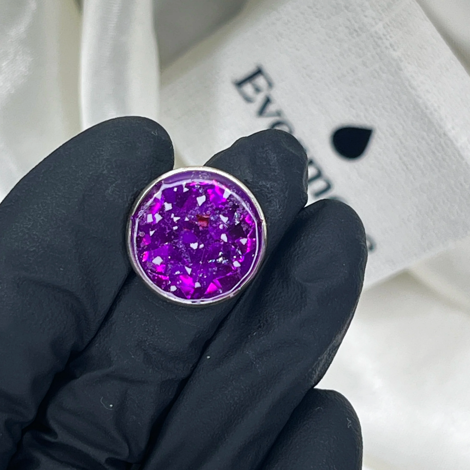 Purple & Purple Mylar flakes - 
COMBINATION EXAMPLE 