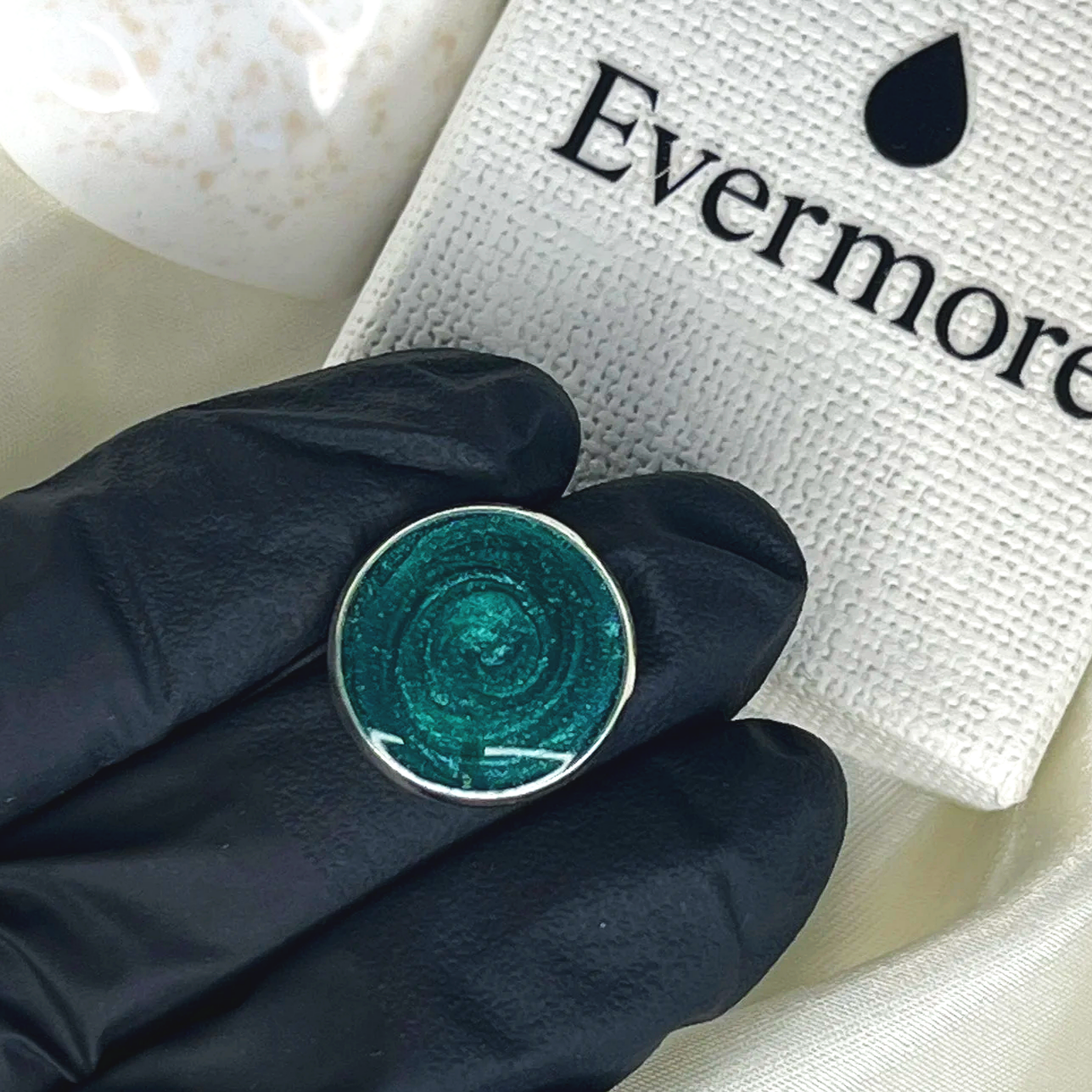 EXAMPLE -  Dark Green mixed with White Mica 