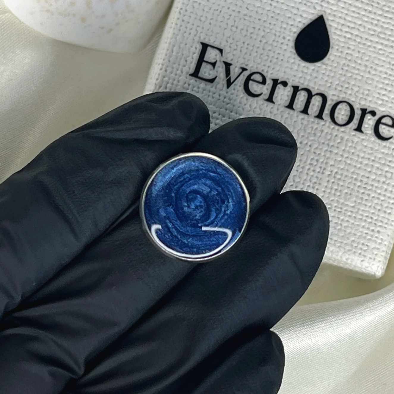 EXAMPLE - Dark Blue mixed with White Mica 