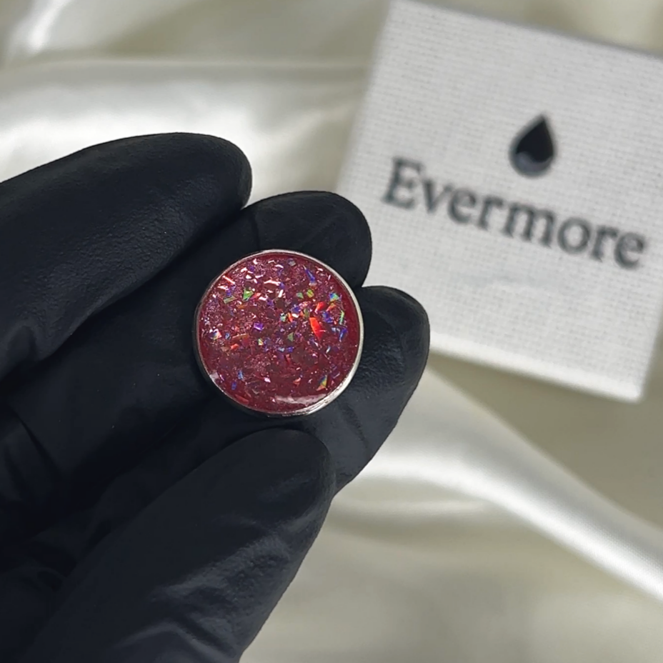 EXAMPLE - Metallic Blushed Rose + Rose Holographic Mylar