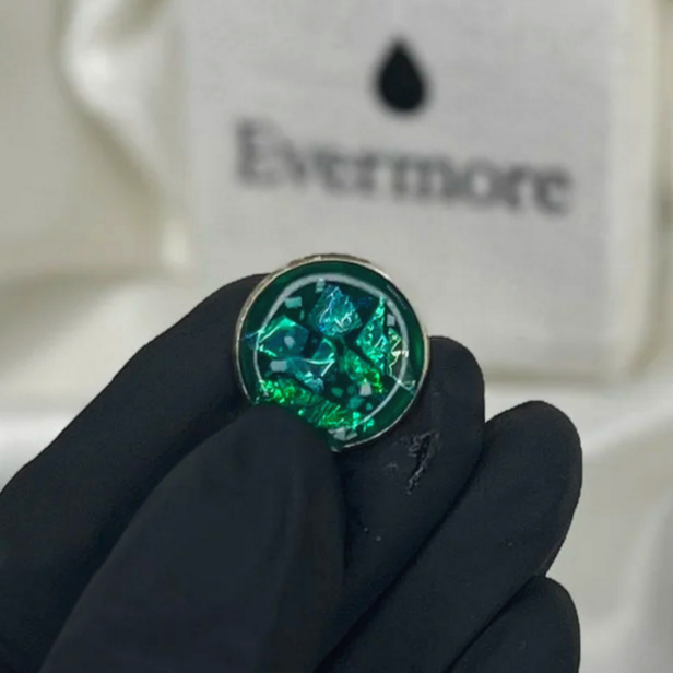 Green & Apple Iridescent Mylar Flakes - COMBINATION EXAMPLE 