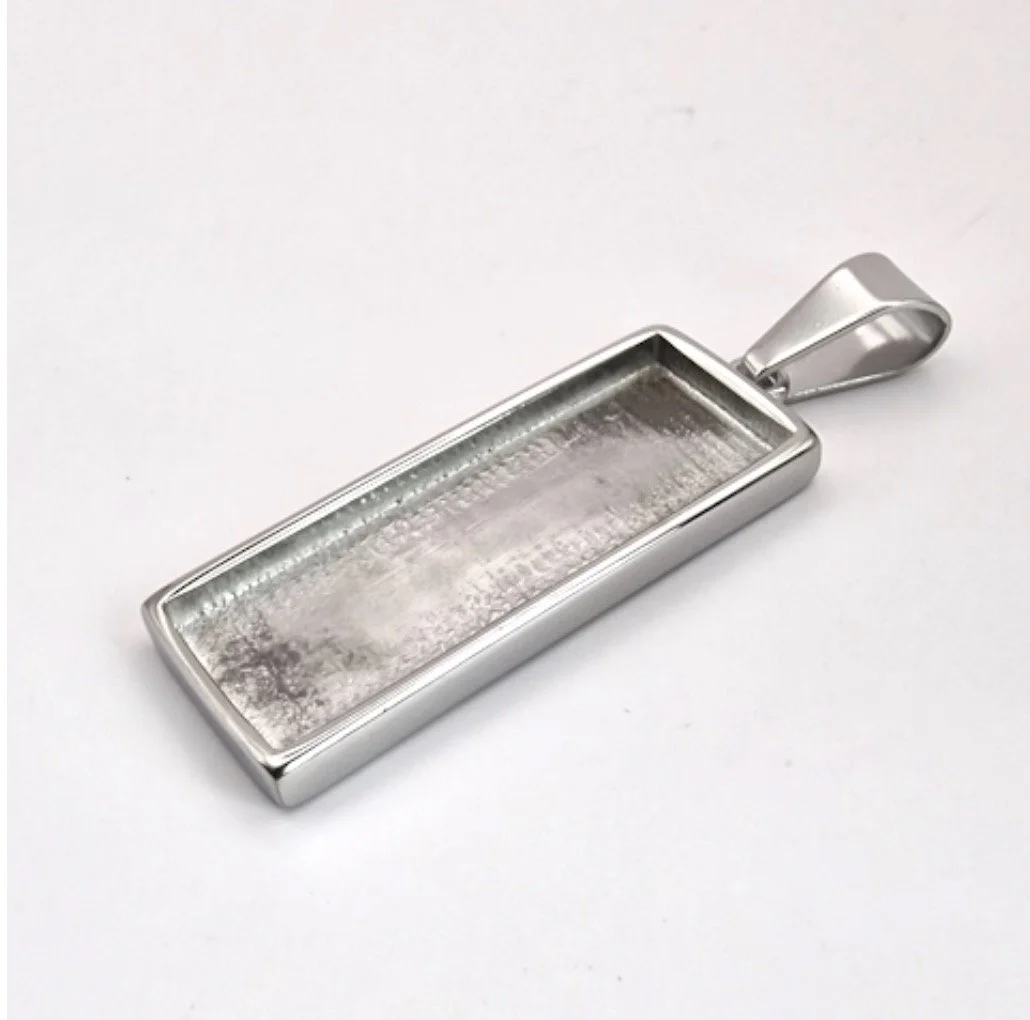 The Rectangular Pendant - Stainless Steel