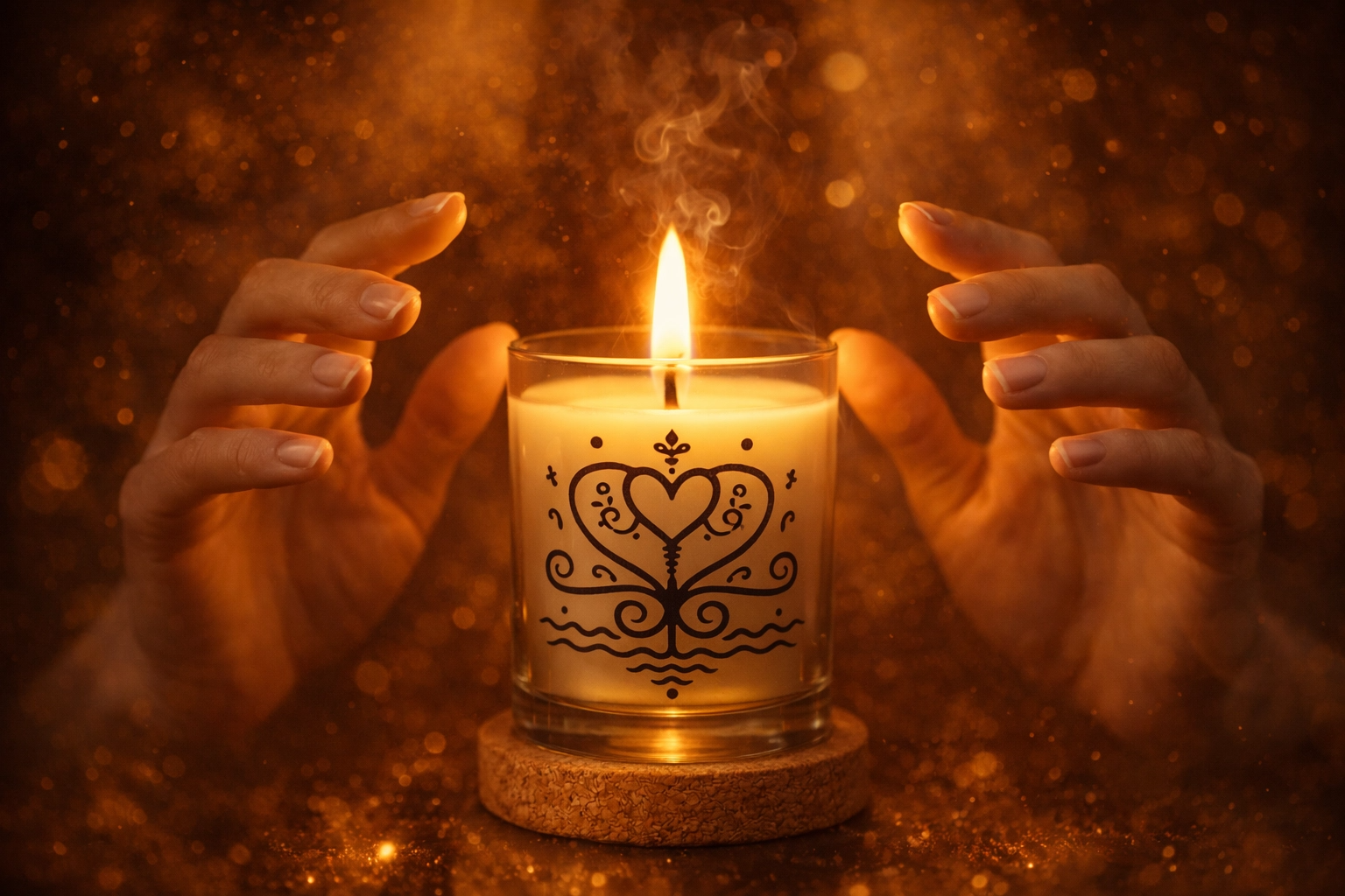 Bougie spirituelle et sacrée Oshun : soin énergétique pour activer l’énergie  d’une Paix Intérieure impertubable