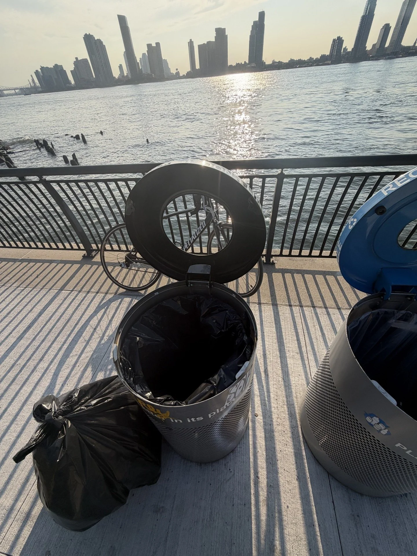 CyntientOps field operations photo documenting park garbage removal as verified proof of work