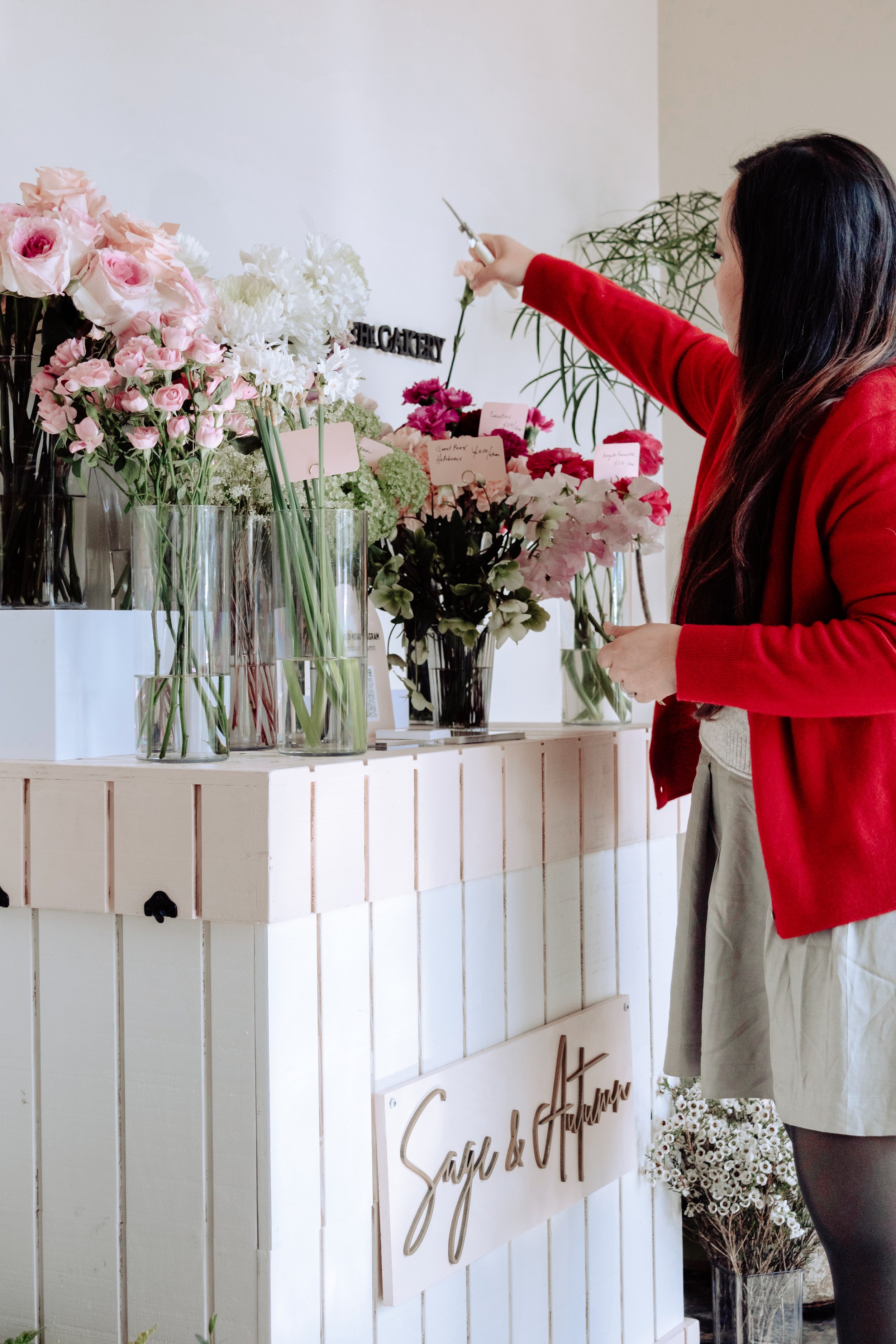Floral Pop Up Bar at The Cakery San Diego 