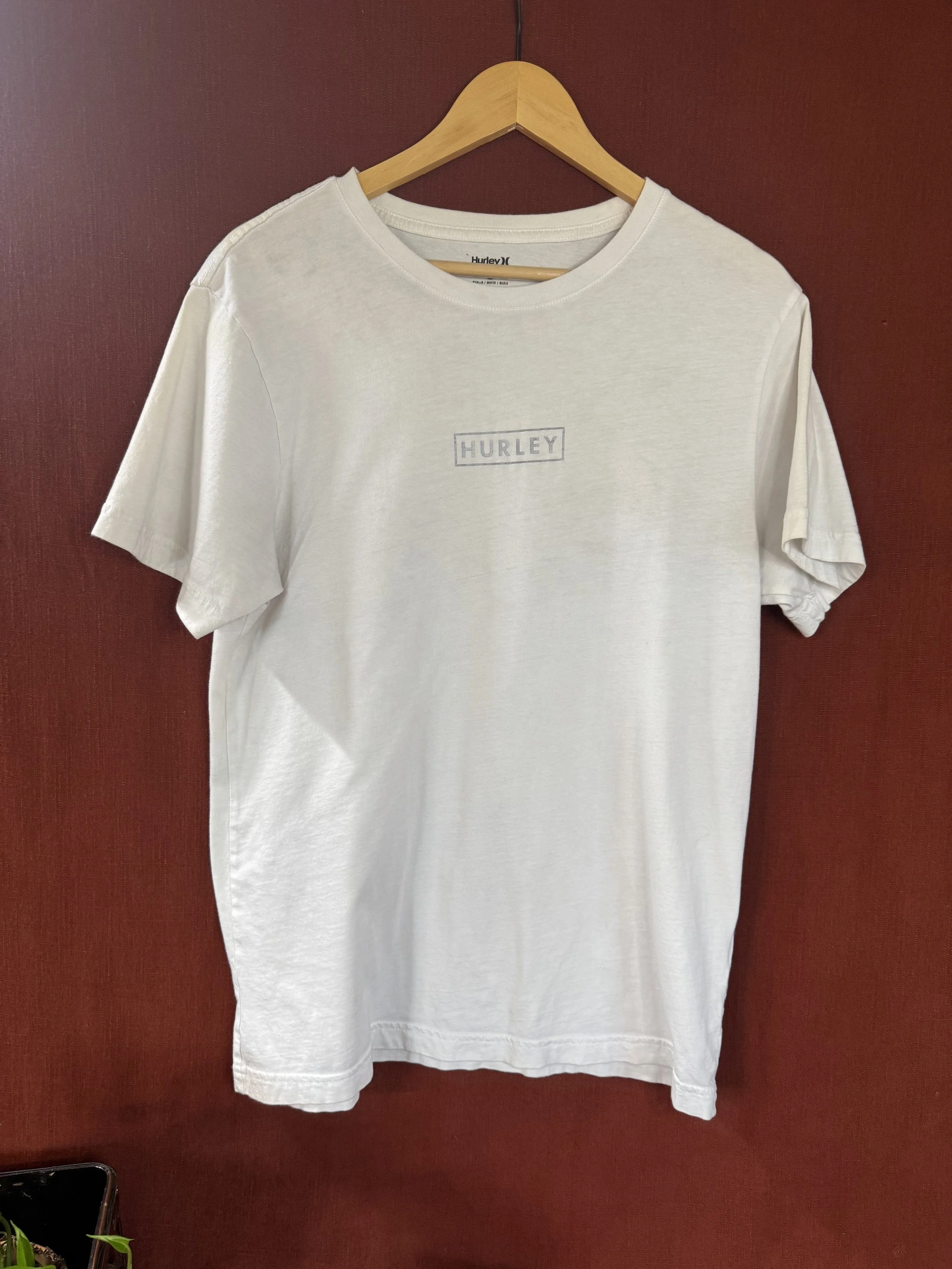 Minimalist White Hurley Tee