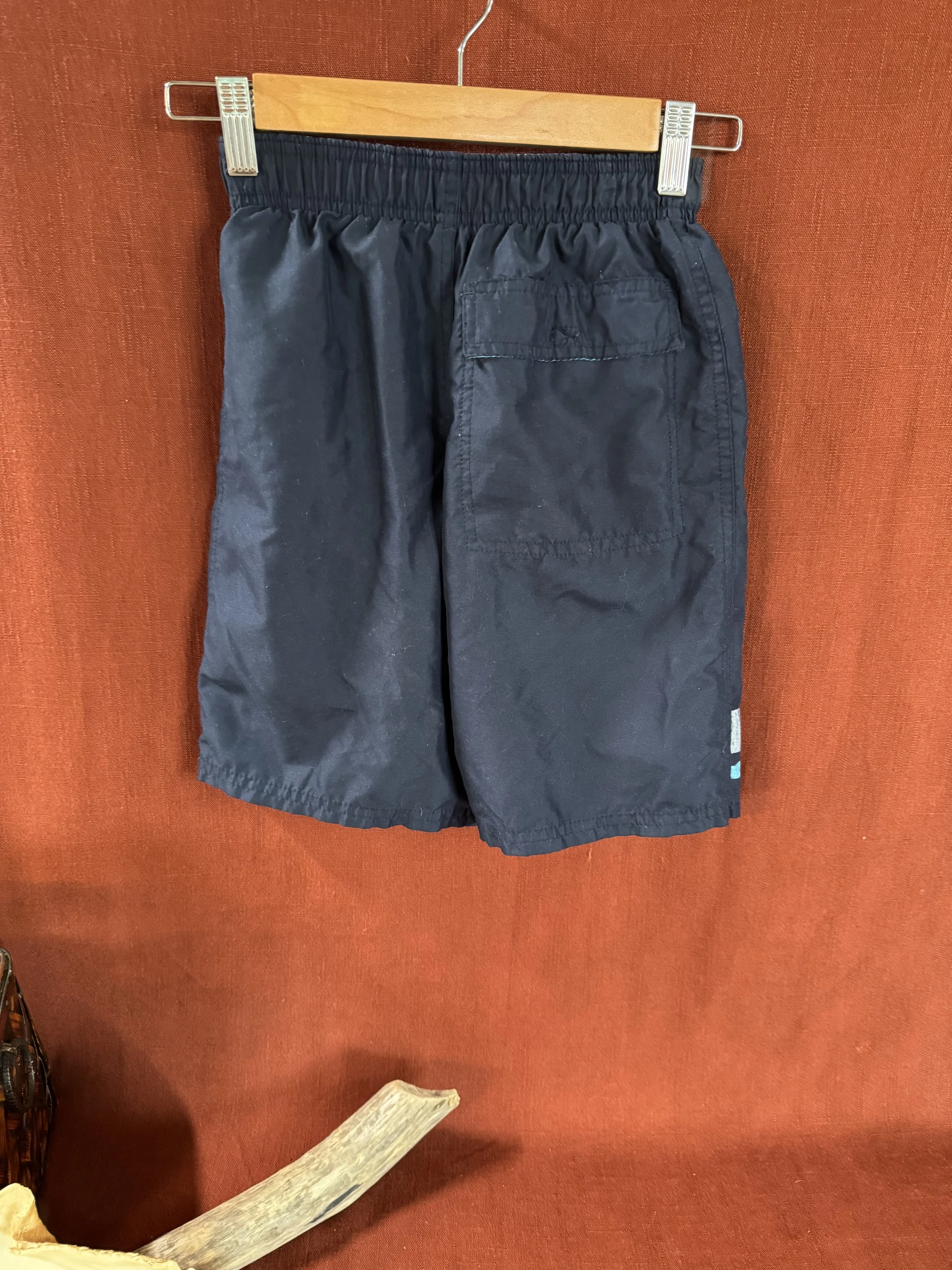 85 Board Shorts Navy and Bahama Blue-Palm Print