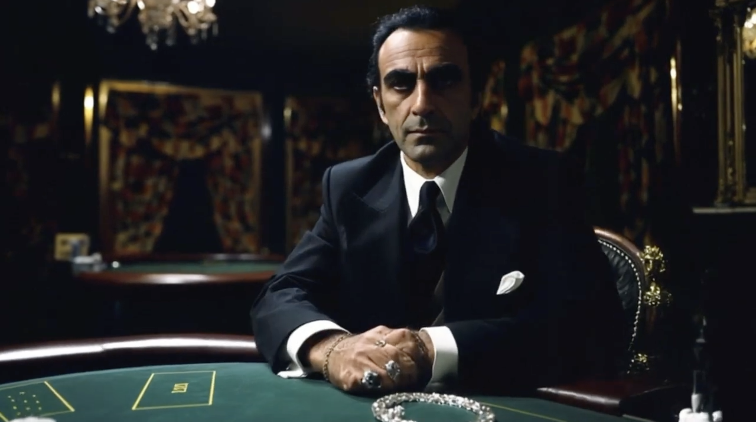 ENIGMA DIAMOND

A short AI fashion film built on the double-crossing villains. John risks everything to steal the rare Enigma Diamond necklace, convinced he has outsmarted everyone and secured his triumph. But in a world driven by desire, even the cl