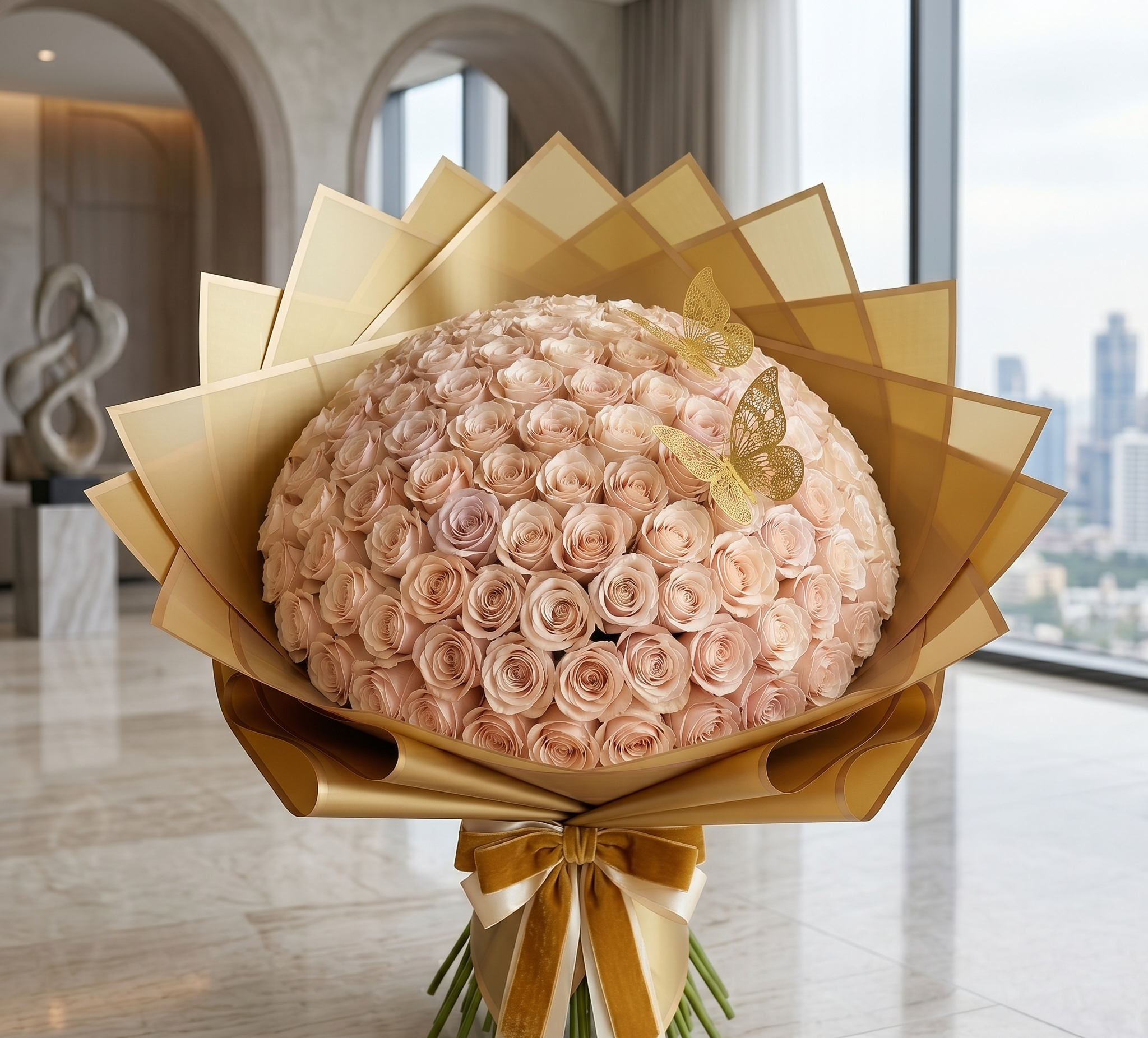 Ramo Buchón 150 Roses - 6 Colors