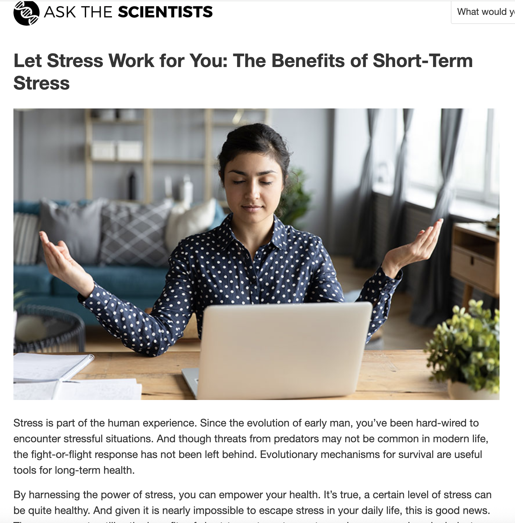 ATS: Let Stress Work for You