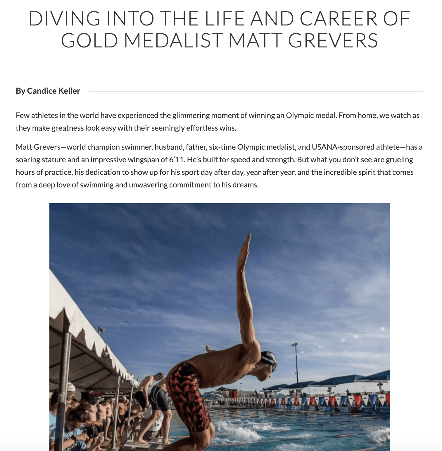 Matt Grevers Interview