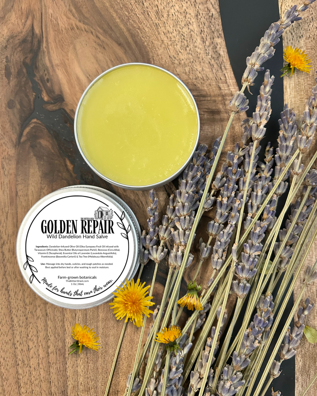 Golden Repair - Wild Dandelion Hand Salve - SOLD OUT FOR THE SEASON