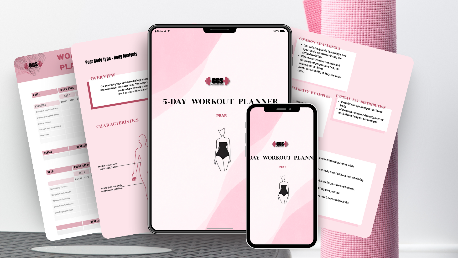 Pear Body Type – 5-Day Planner