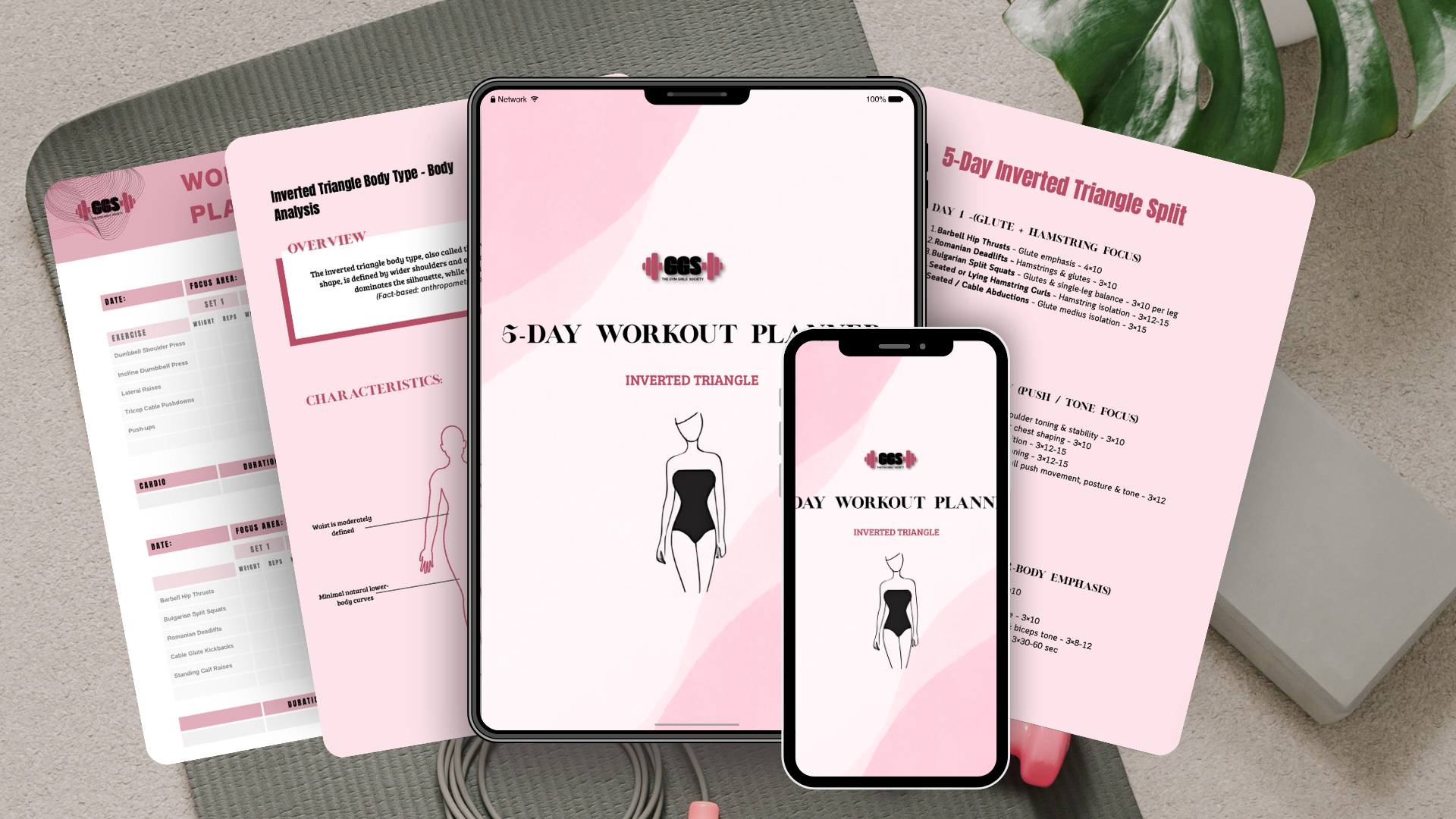 Inverted Triangle 5-Day Planner