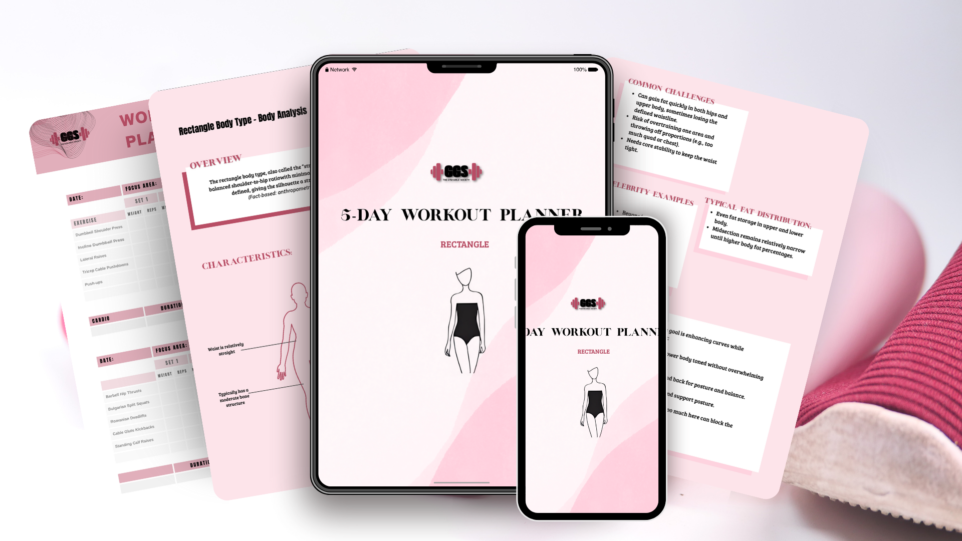 Rectangle 5-Day Planner