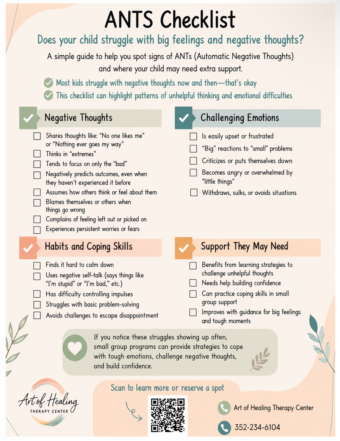 What are ANTs? Helping Kids Manage Negative Thoughts in Clermont, FL