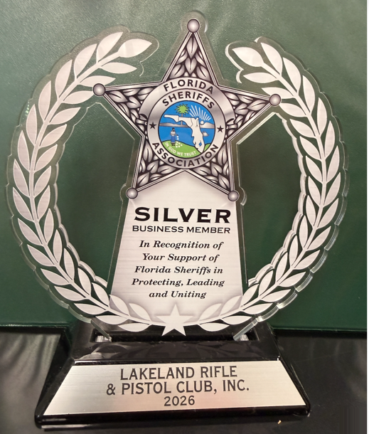 Sheriffs Silver Business Member award for 2026