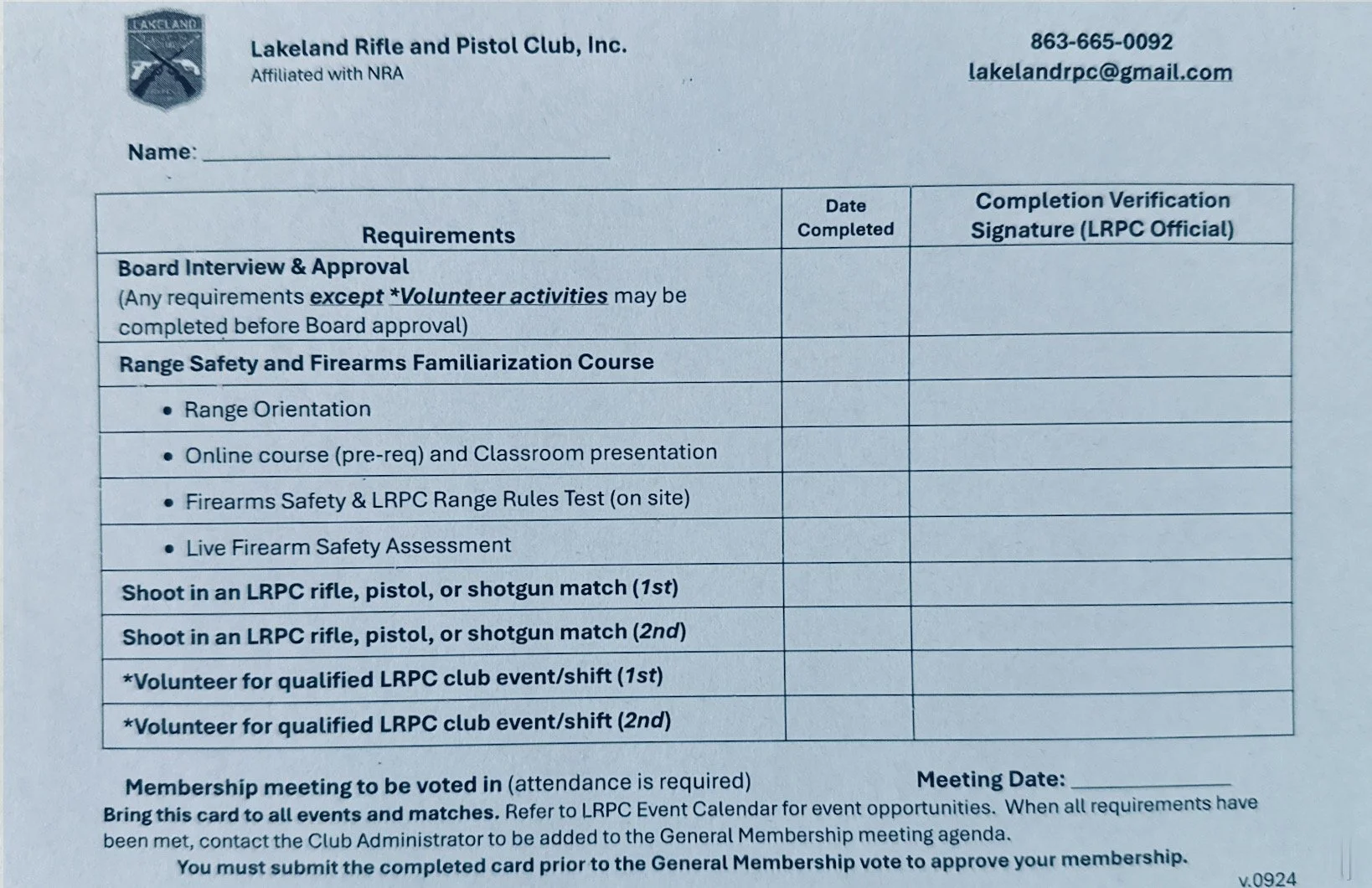 The Blue Card Process | Join, Learn, and Shoot Now — Lakeland Rifle ...