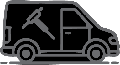 Archery target with three concentric circles and an arrow hitting the bullseye