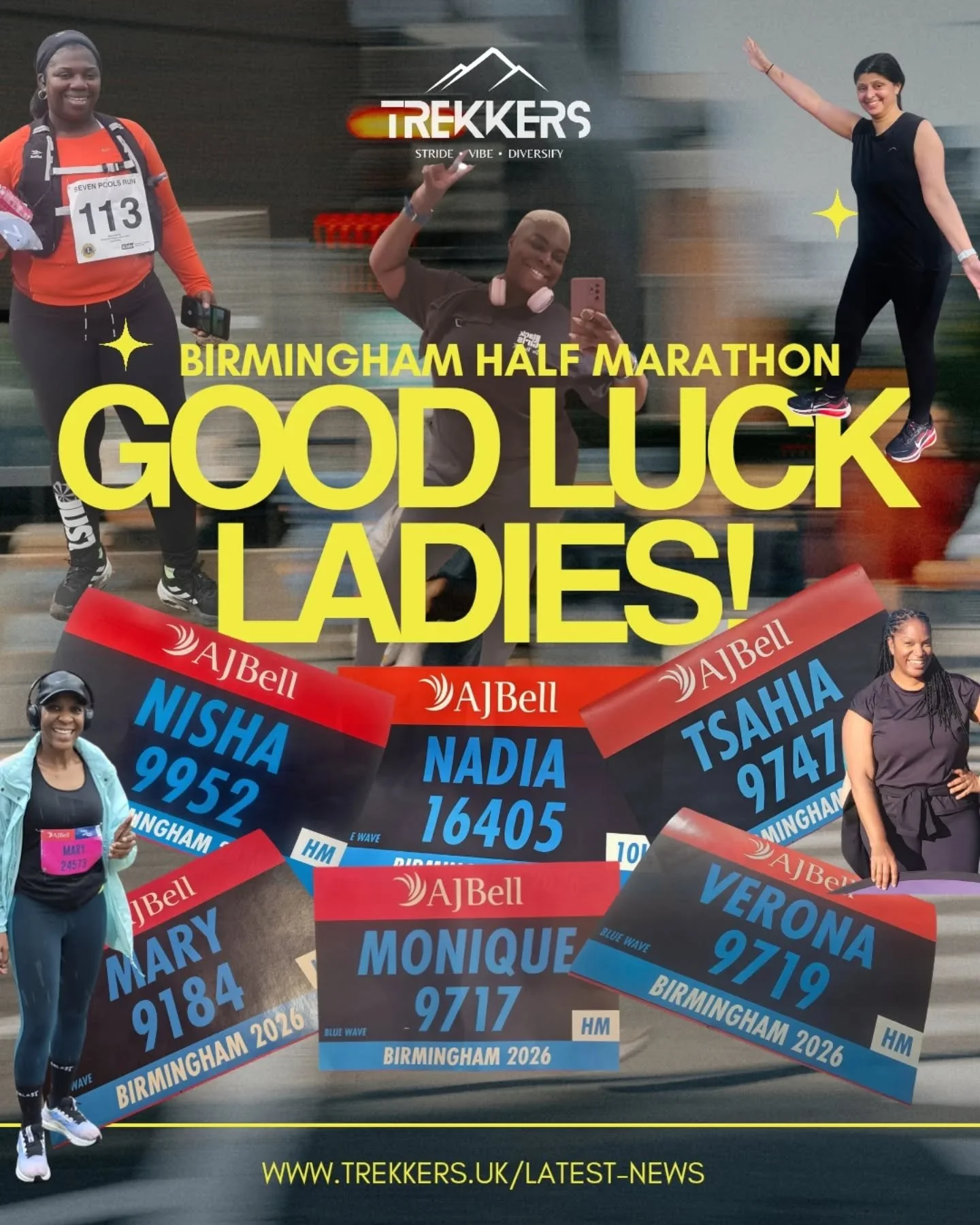 The hard work has been done👏🏿 Tomorrow we execute!

THANK YOU to everyone who has supported our journey from the couch to a fully loaded 21km Half Marathon

This isn't about pace, this is about us showing up!🏃🏿&zwj;♀️💨🏁 

Download the AJ Bell G