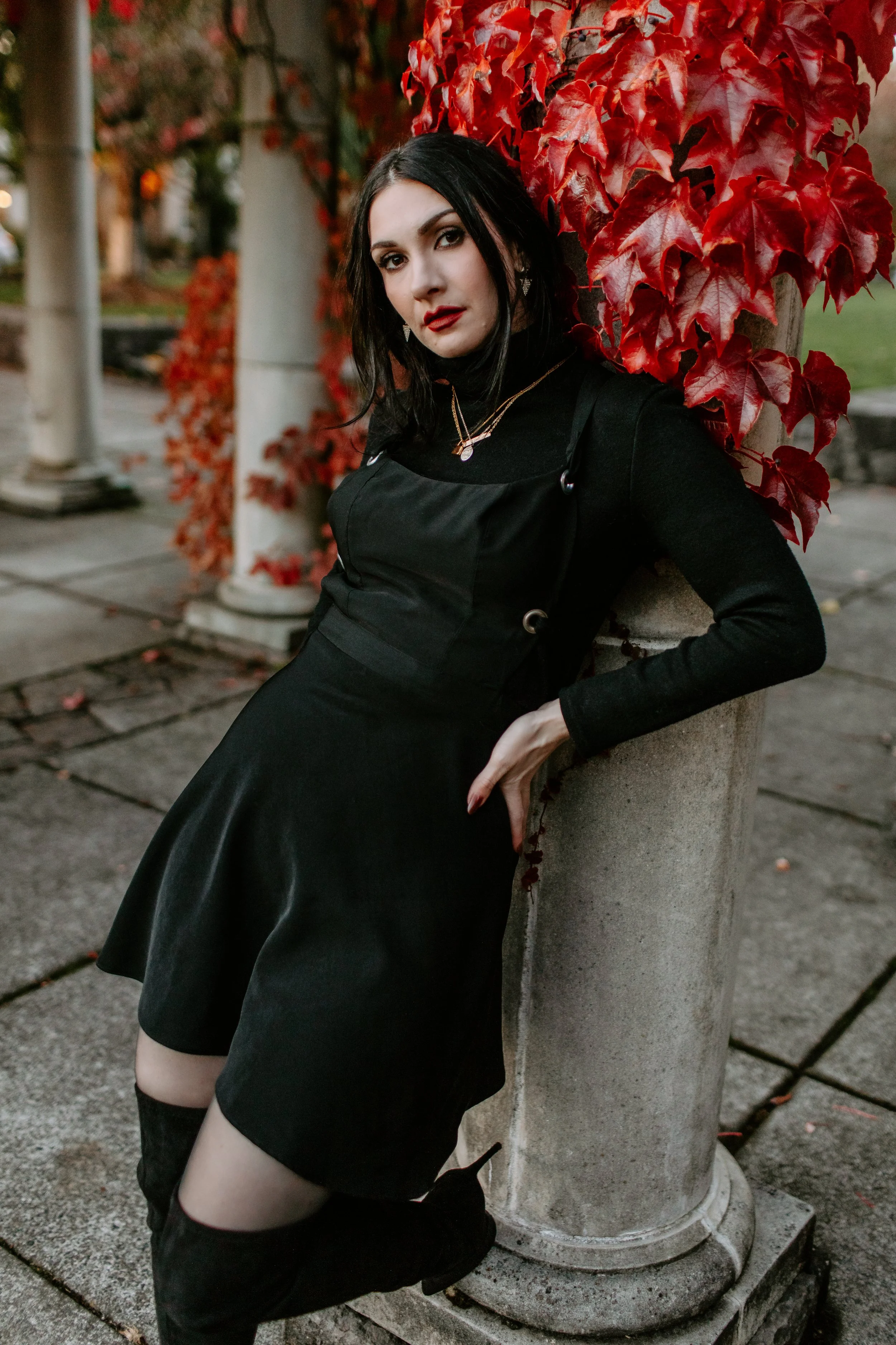 Black Grommet Dress