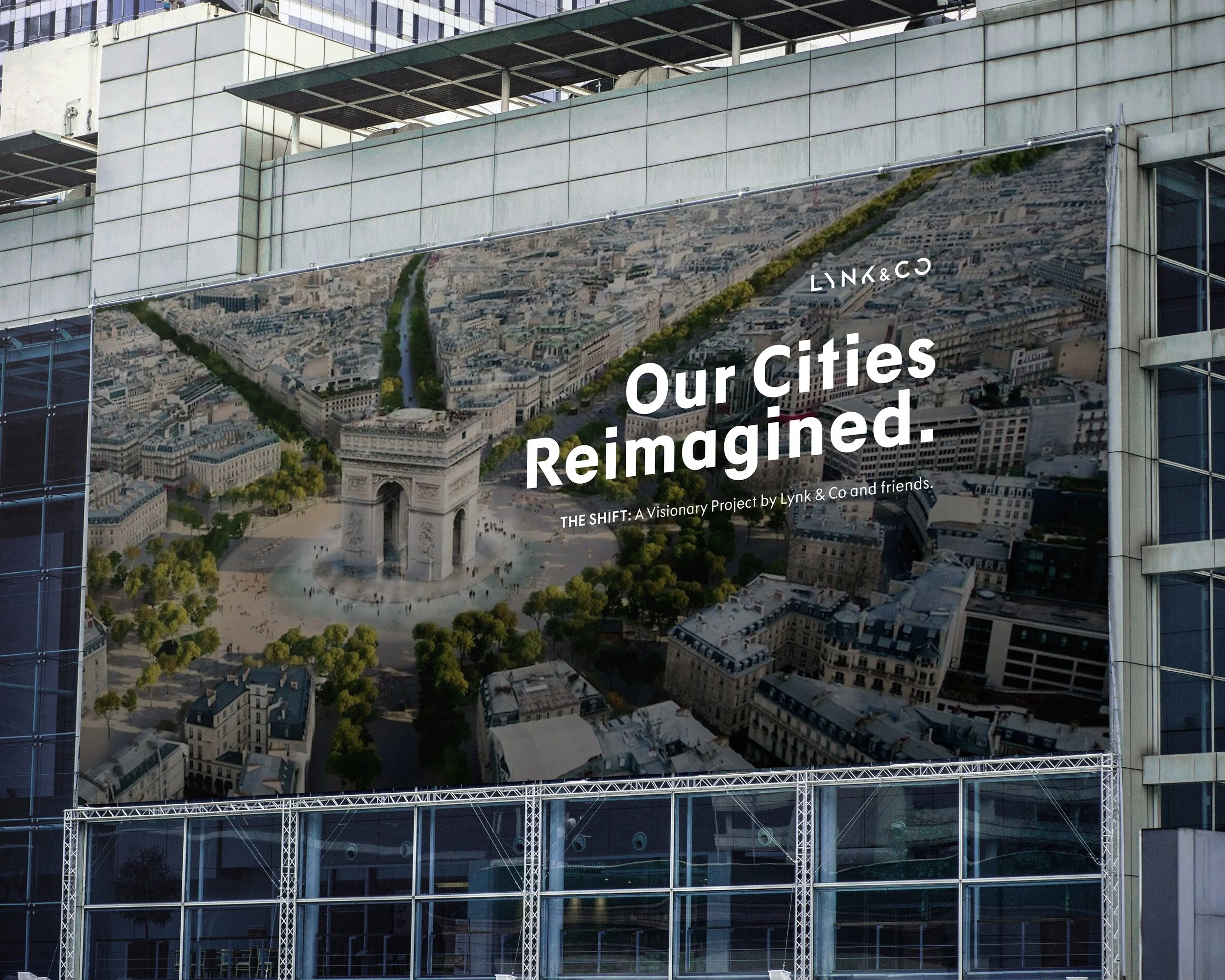 Lynk & Co, Our Cities Reimagined: Strategic & creative lead for Lynk & Co’s global brand initiative, designed to promote car sharing across Europe. Built on the insight that cars stand still 96% of the time, the idea reimagined what cities could look