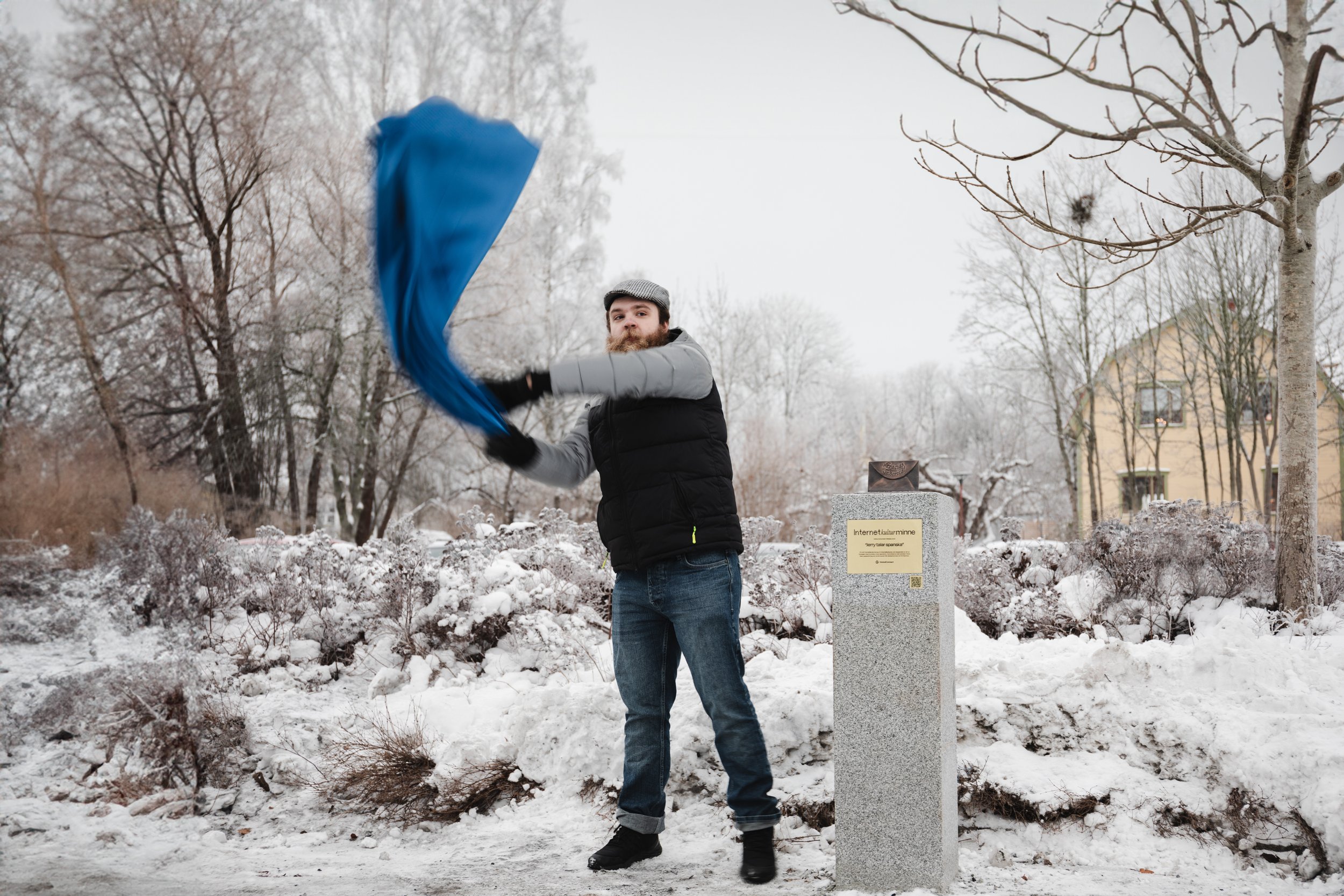 GlobalConnect – Internet Culture Heritage: 
Strategic & creative lead, developing the overarching strategy and creative concept later rolled out across the Nordics. Turning Sweden’s most iconic viral moments into physical monuments and making the inv