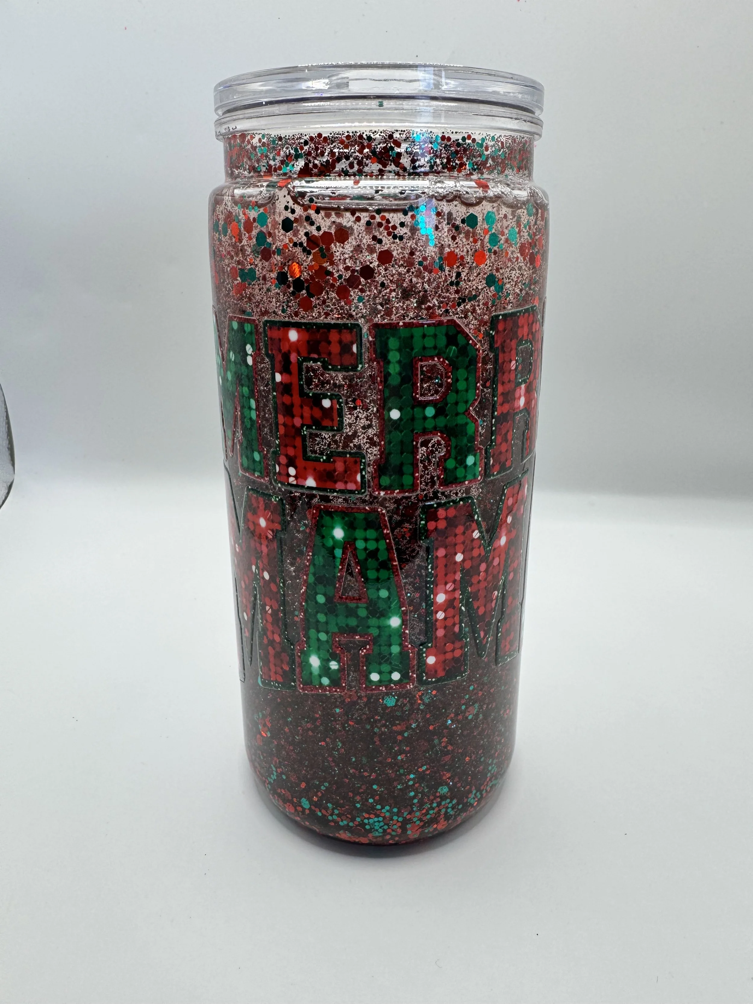 20oz Acrylic Snow Globe Tumbler