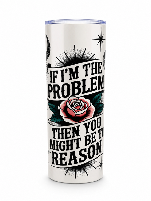 Rustic Skull and Floral Insulated Tumbler