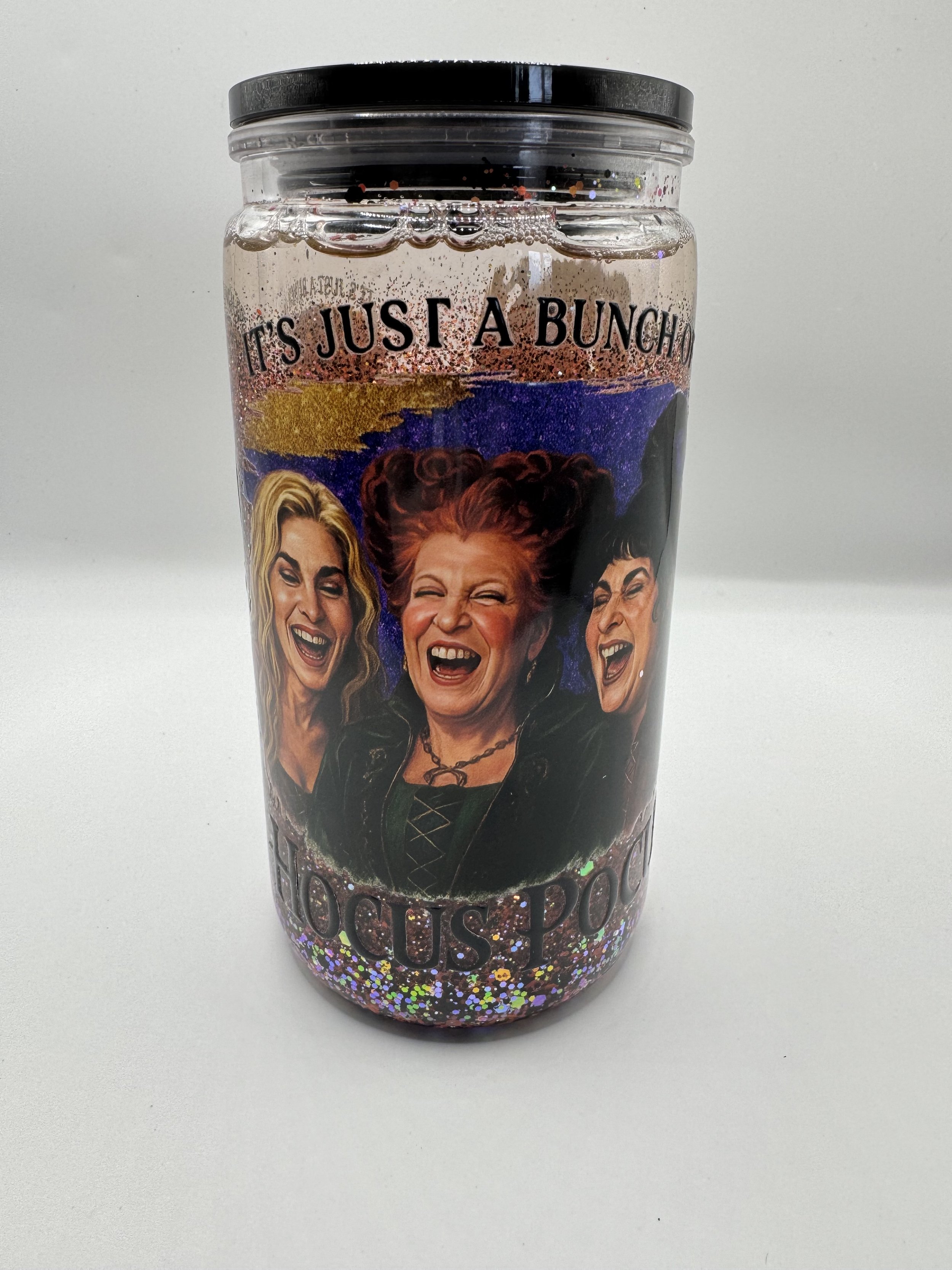 16oz Acrylic Snow Globe Tumbler