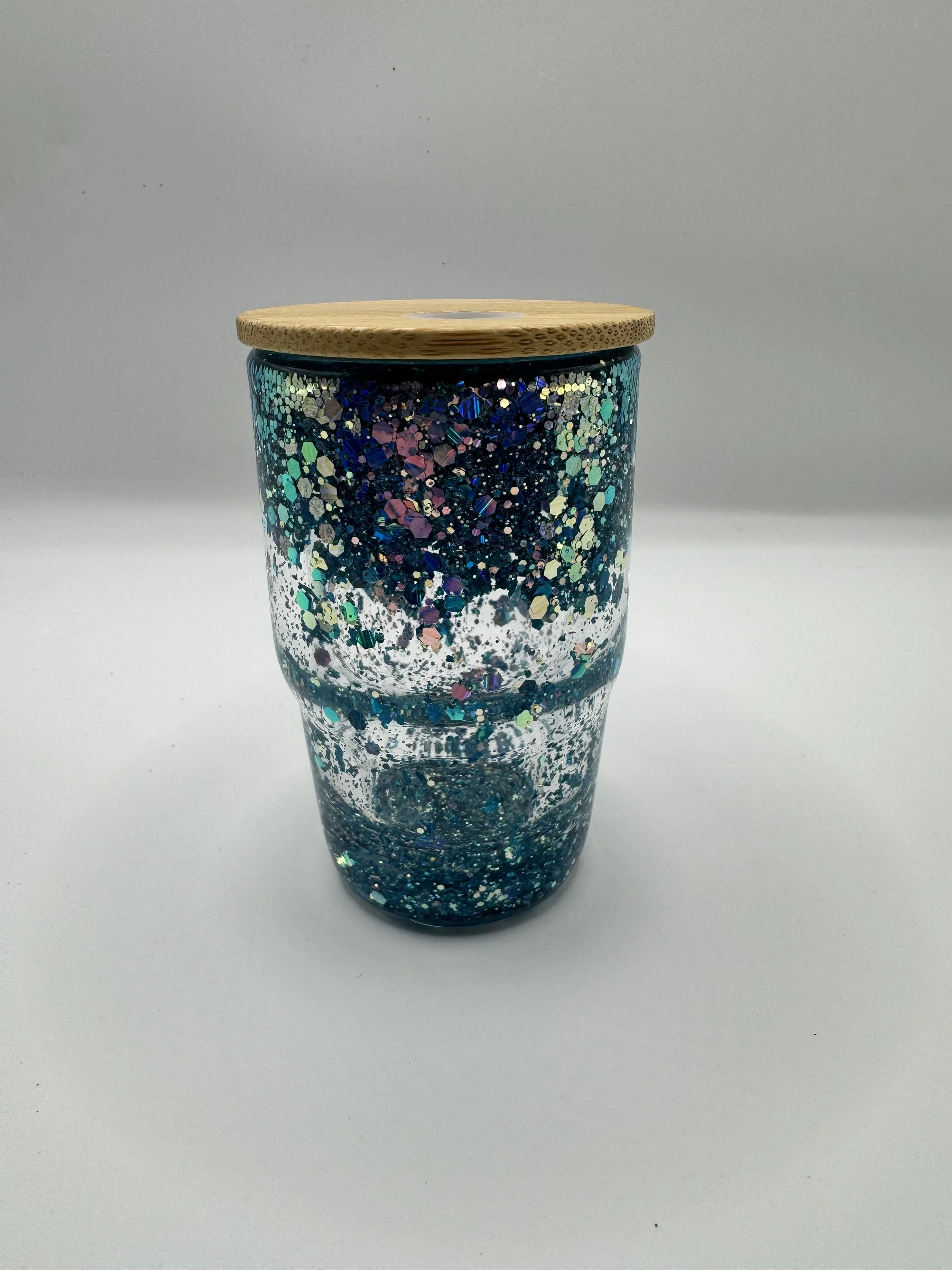 4oz Glass Shot Glass Snow Globe