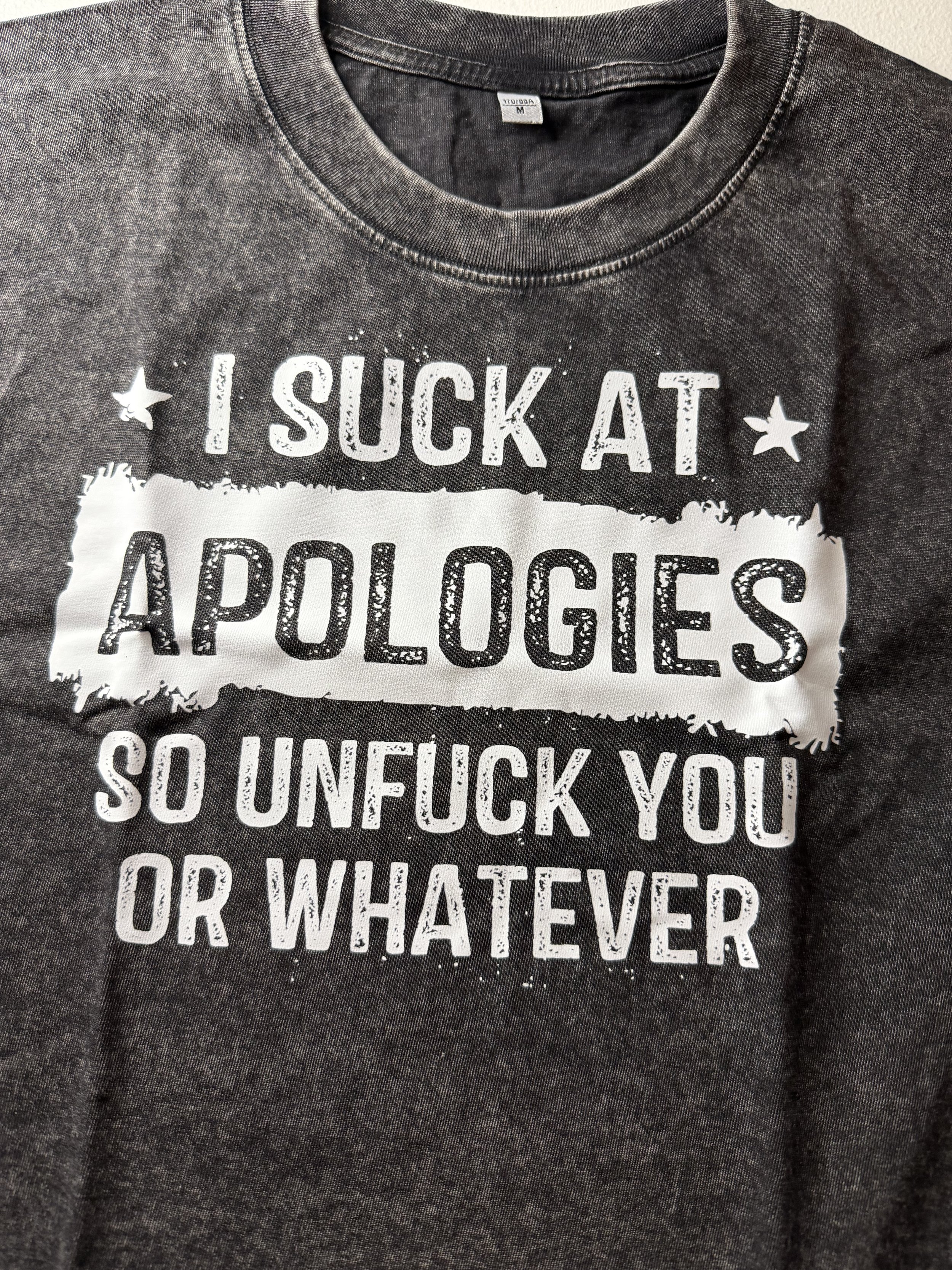 I Suck At Apologies So UnFuck You Or Whatever