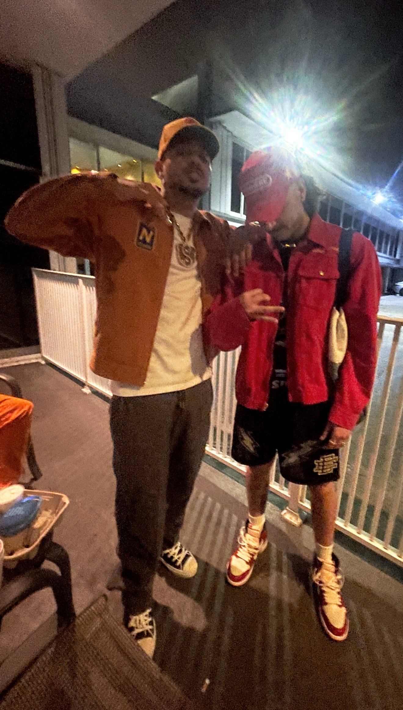 Ozuna (Left) in Nowhere Miami Sample Kong Work Jacket