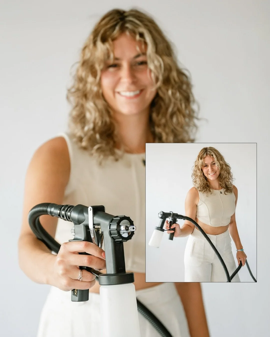 Some faces on our team ;)

[ 01 ]  CARLY
Our receptionist + resident spray tan artist (talk about multitasking)

[ 02 ]  DEB
Our front-desk receptionist + client of 8+ years (she loves it here as much as you do)

[ 03 ]  KAYLEIGH
Our salon assistant 