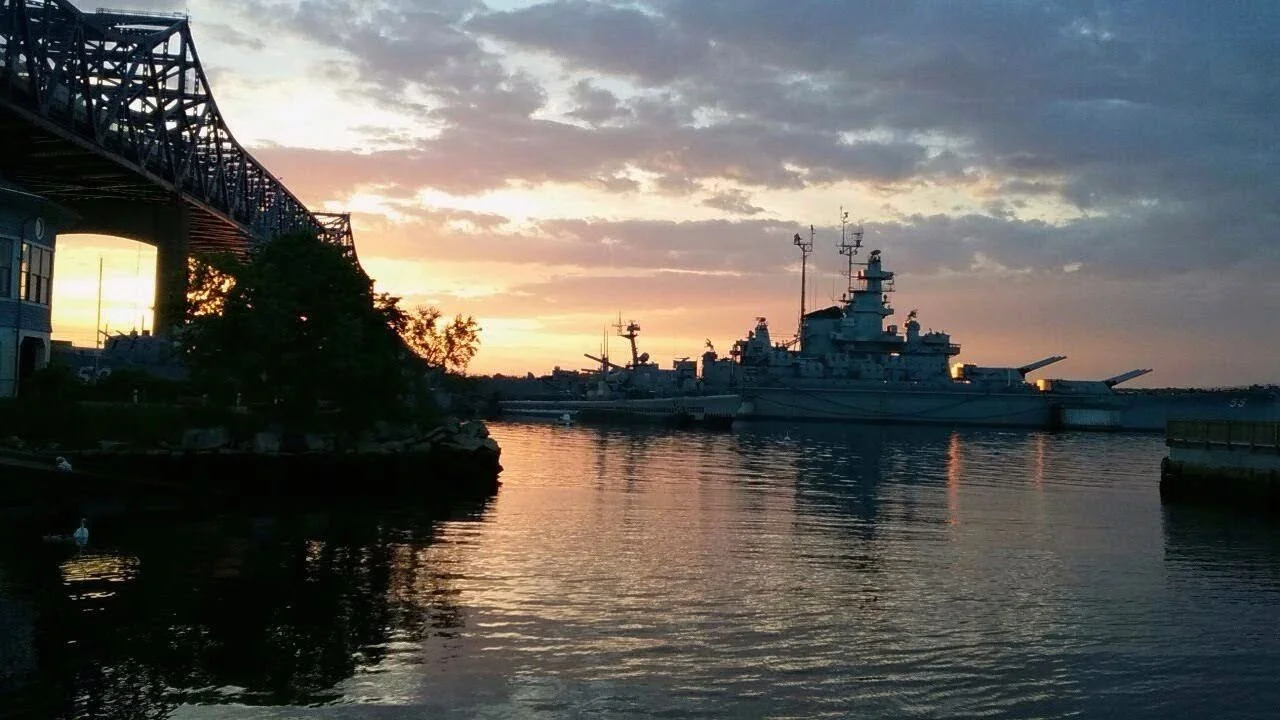 Sunset in Fall River