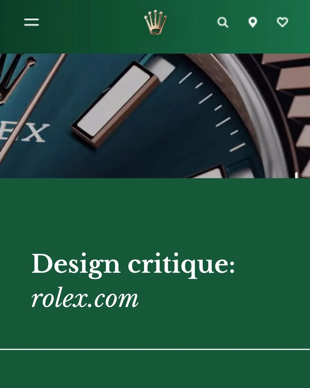 I recently came across the advice to grow your client base by publishing on social media useful content free of charge. I object in principle to being helpful or affordable, but I&rsquo;m giving it a whirl anyway.

and so I bring you: design critique